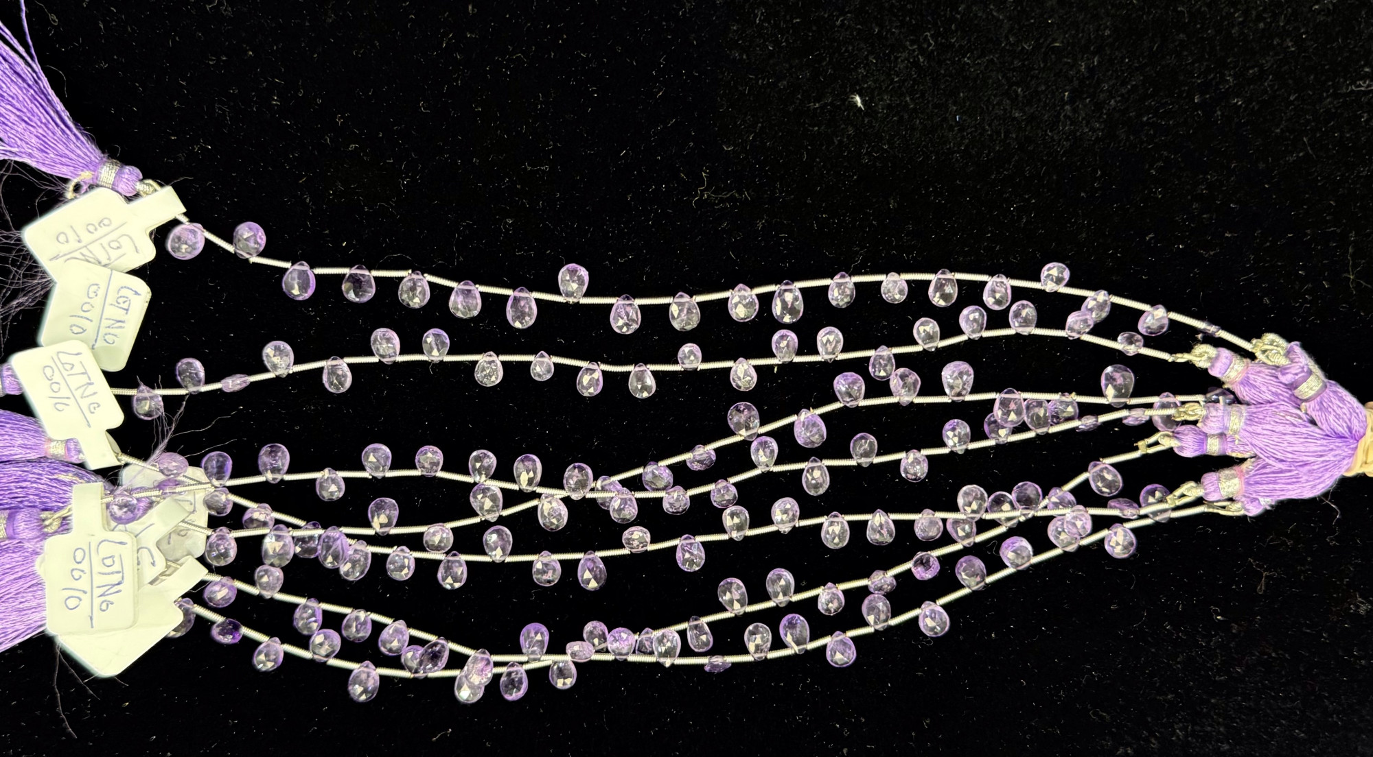 Purple Amethyst Pear Faceted