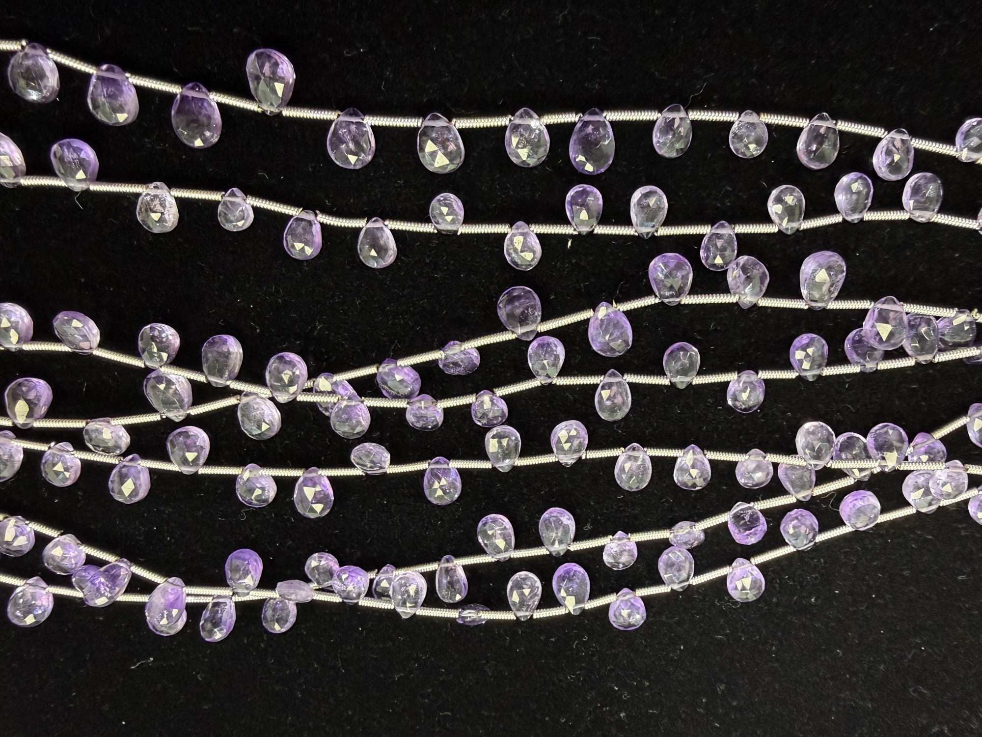 Purple Amethyst Pear Faceted