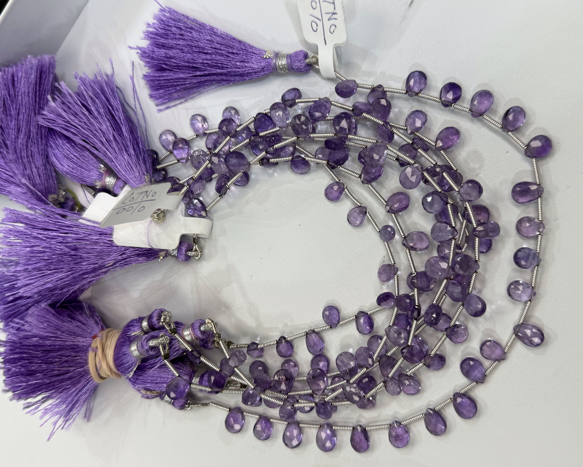 Purple Amethyst Pear Faceted