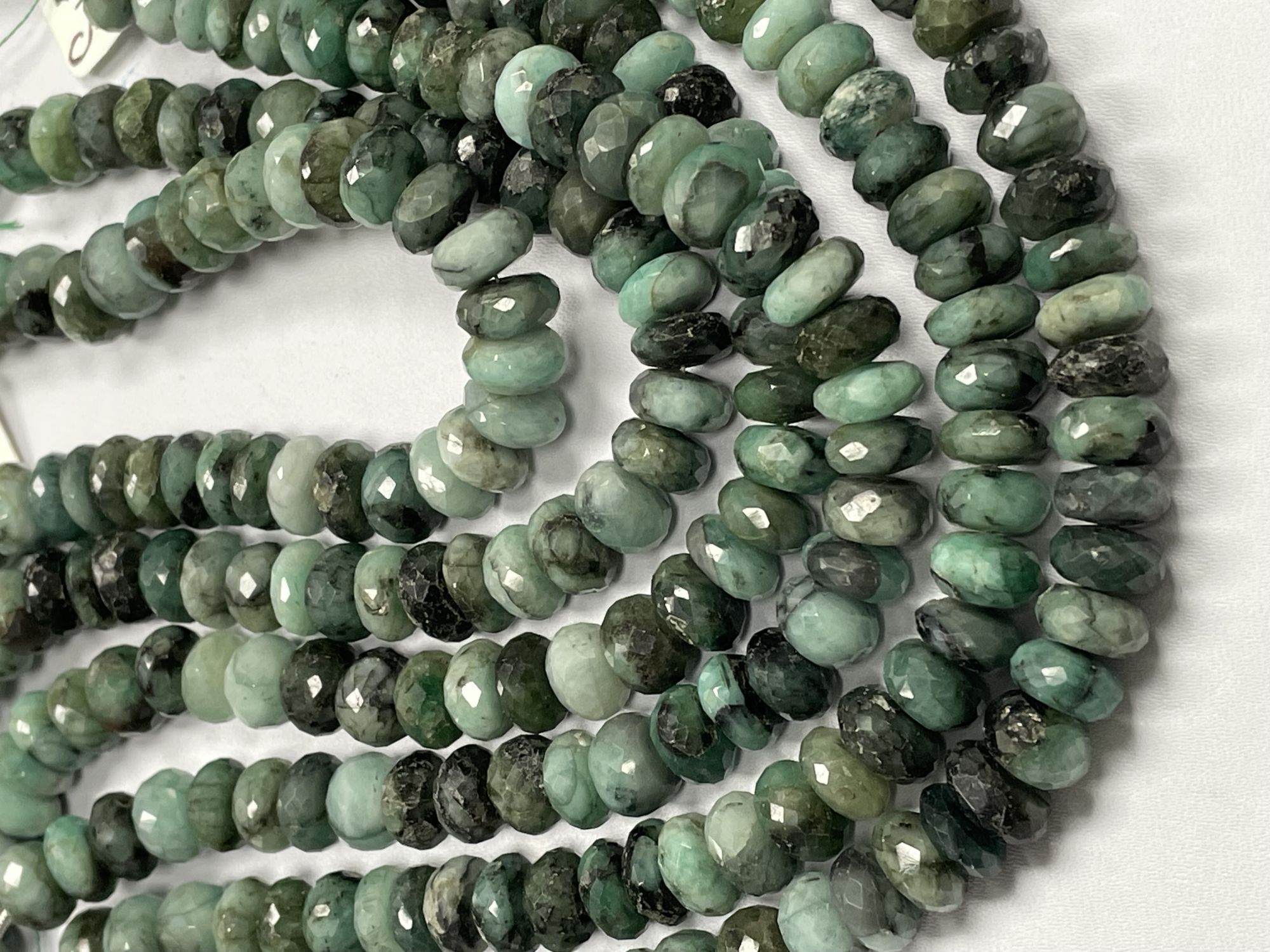 Emerald Rondelle Faceted