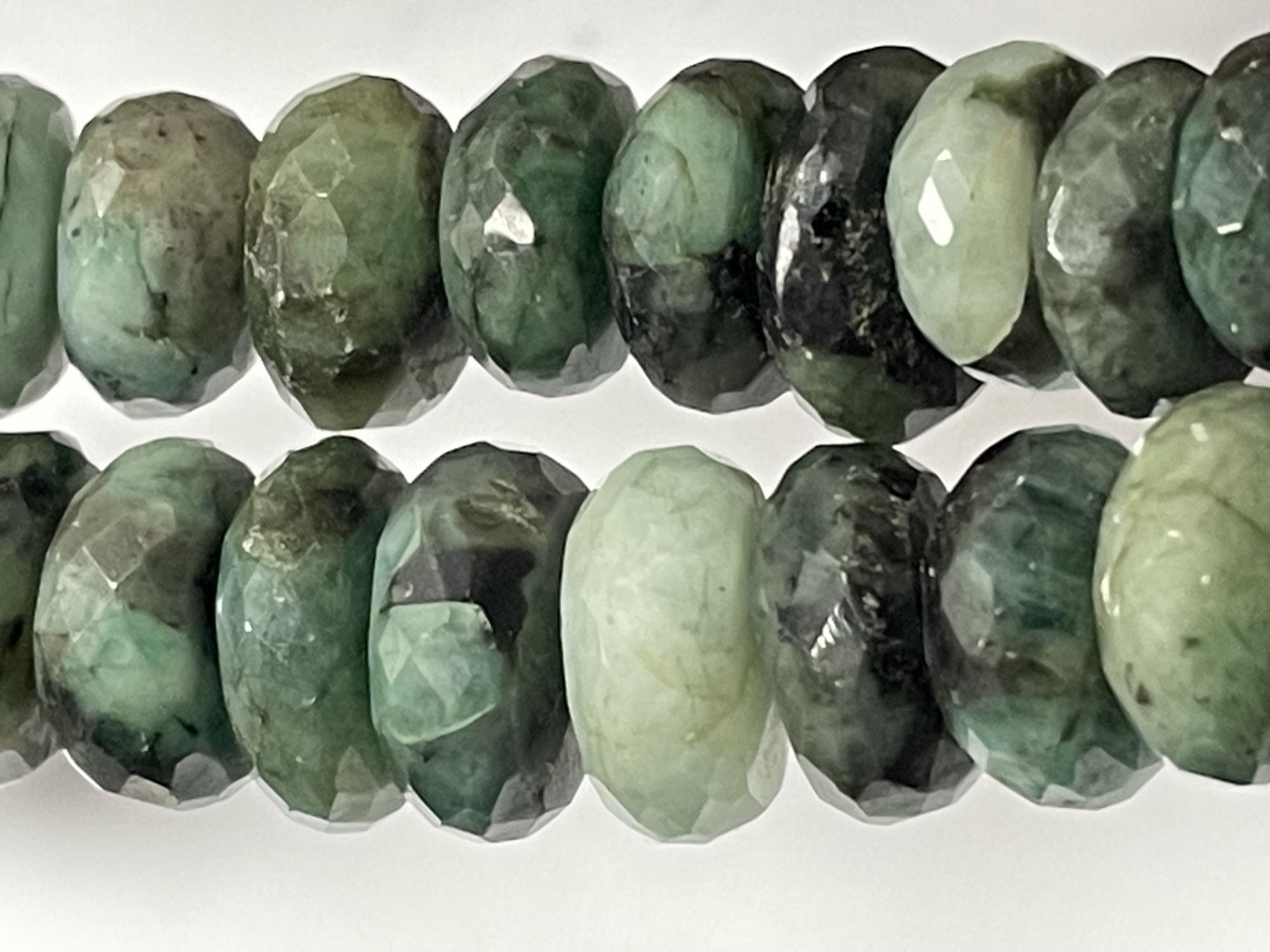 Emerald Rondelle Faceted