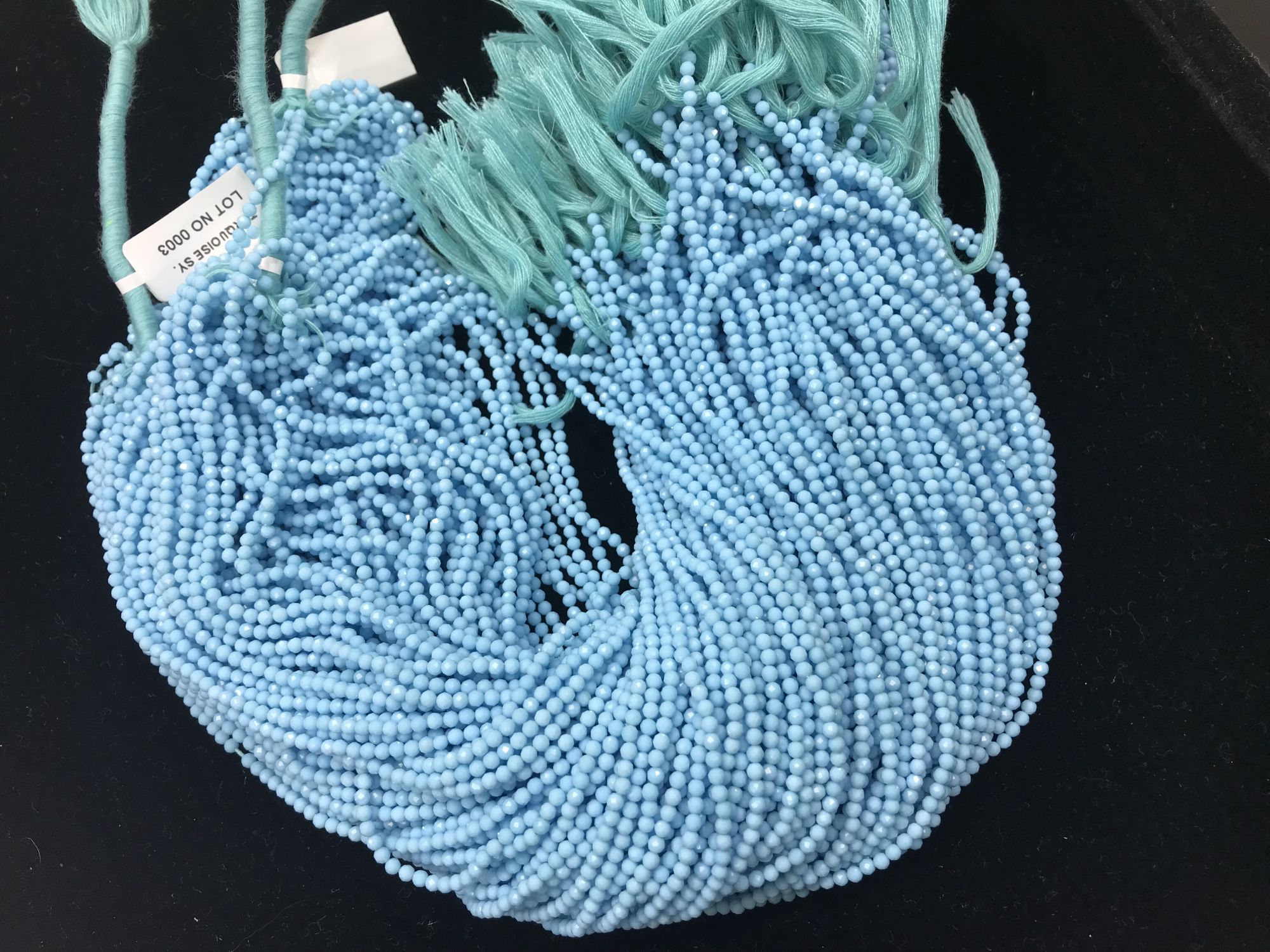 Syenthetic Turquoise Rondelle