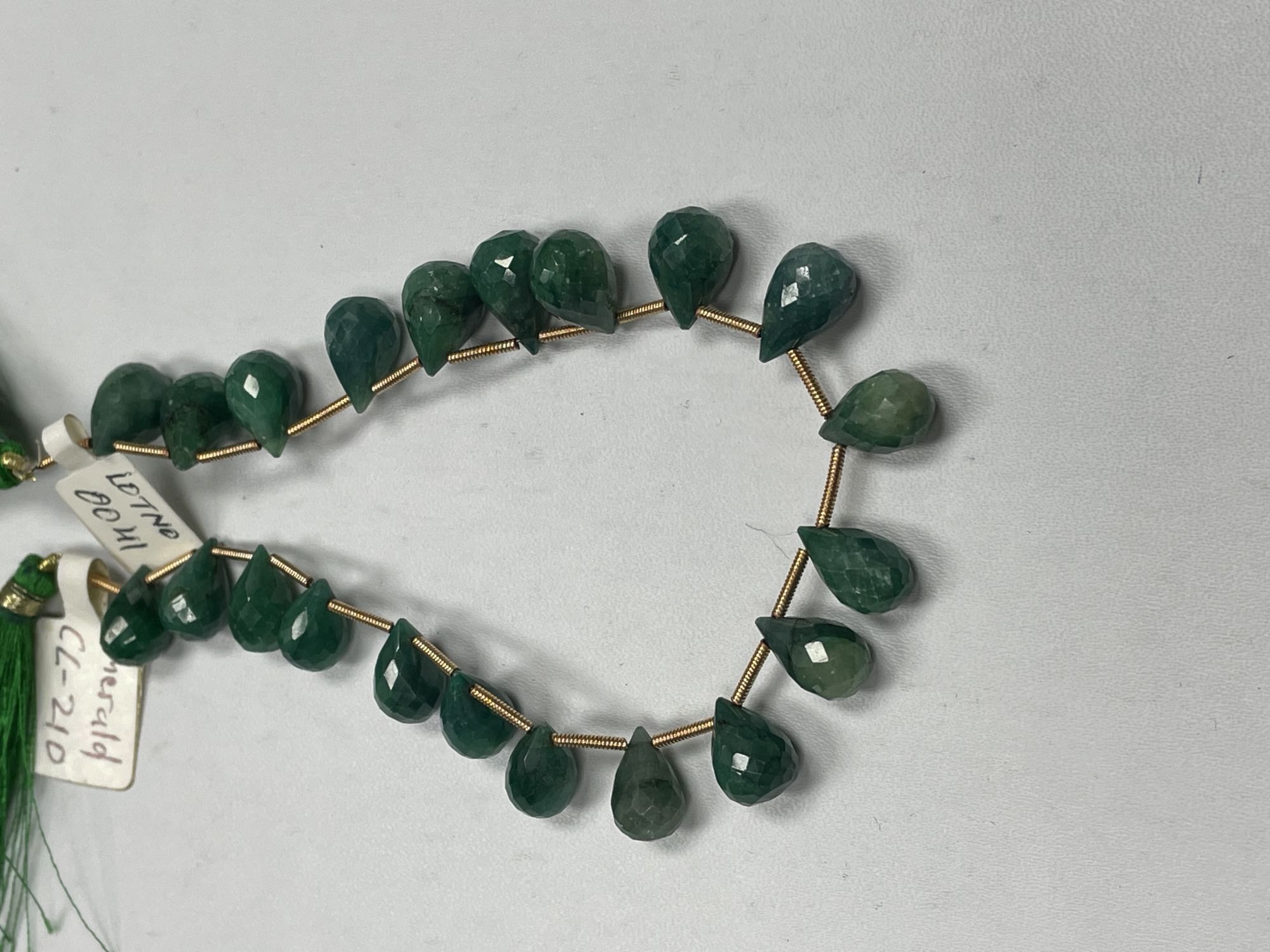 Emerald Drop Faceted