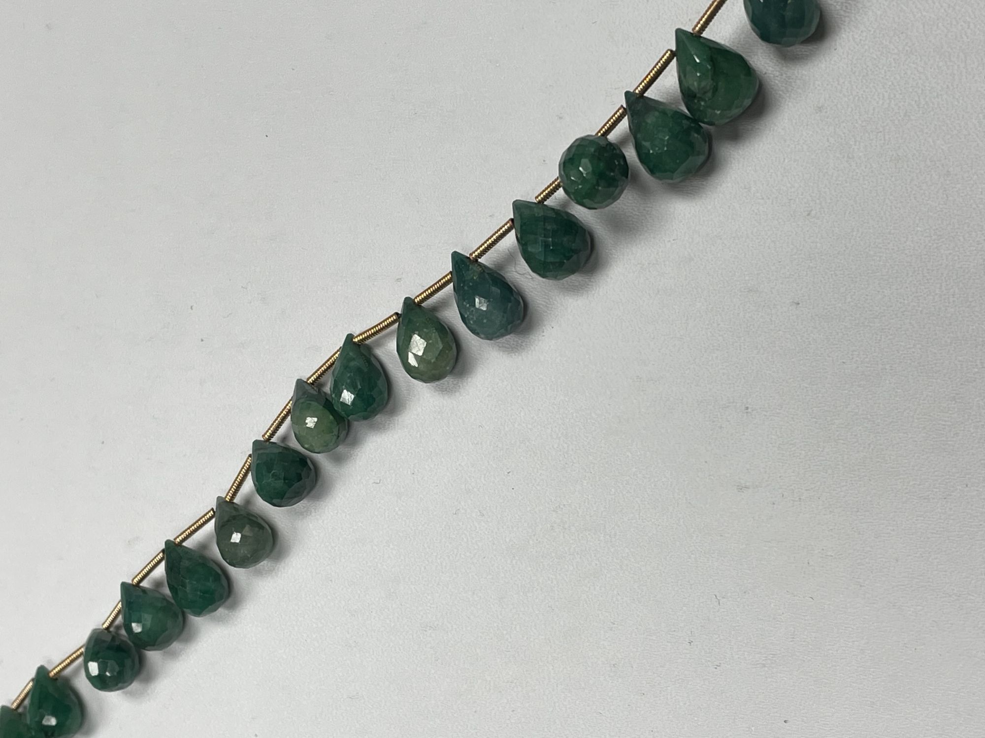 Emerald Drop Faceted