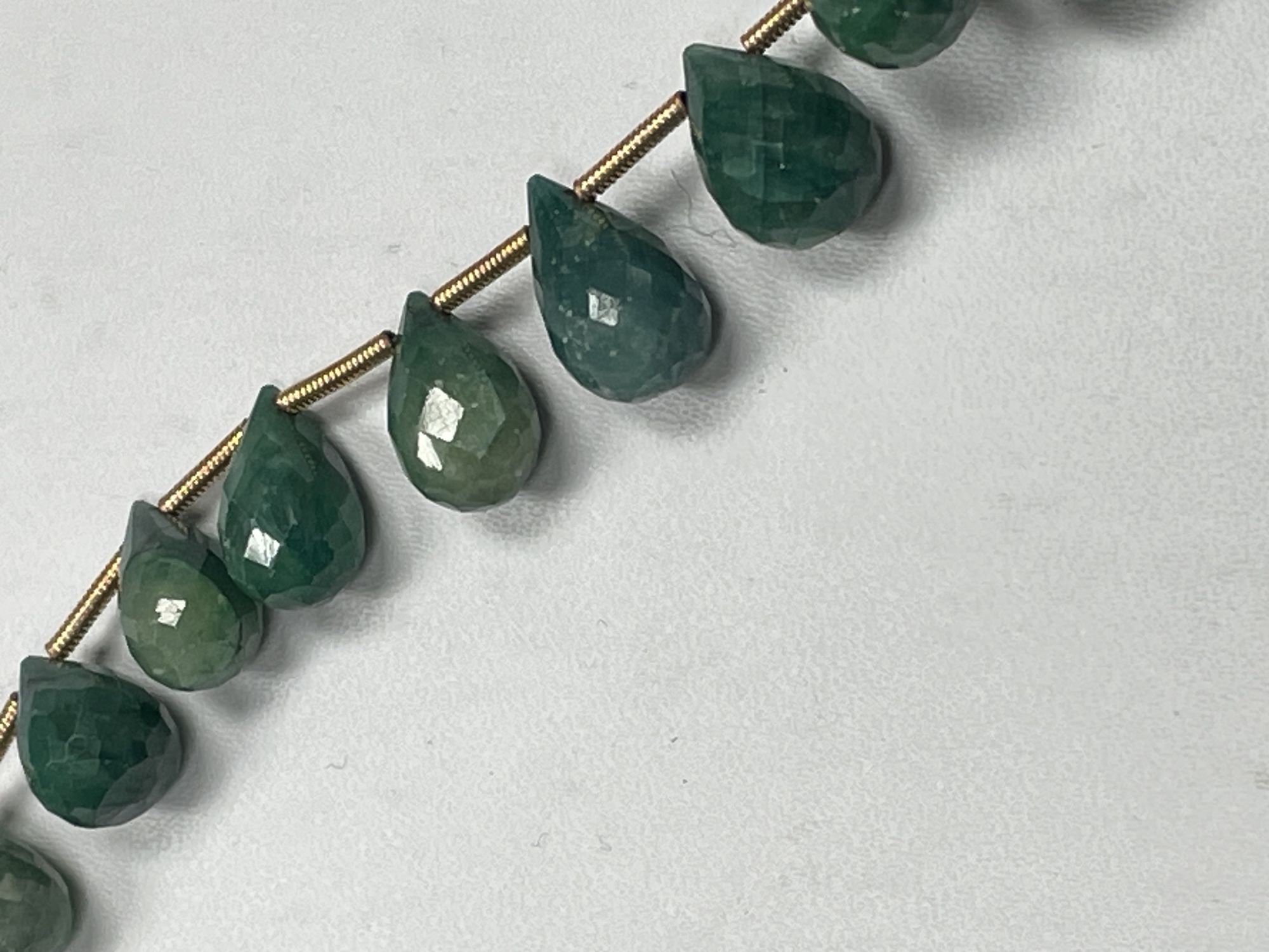 Emerald Drop Faceted