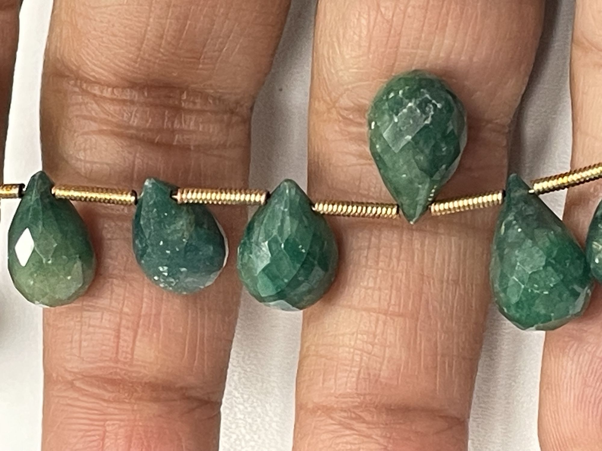 Emerald Drop Faceted