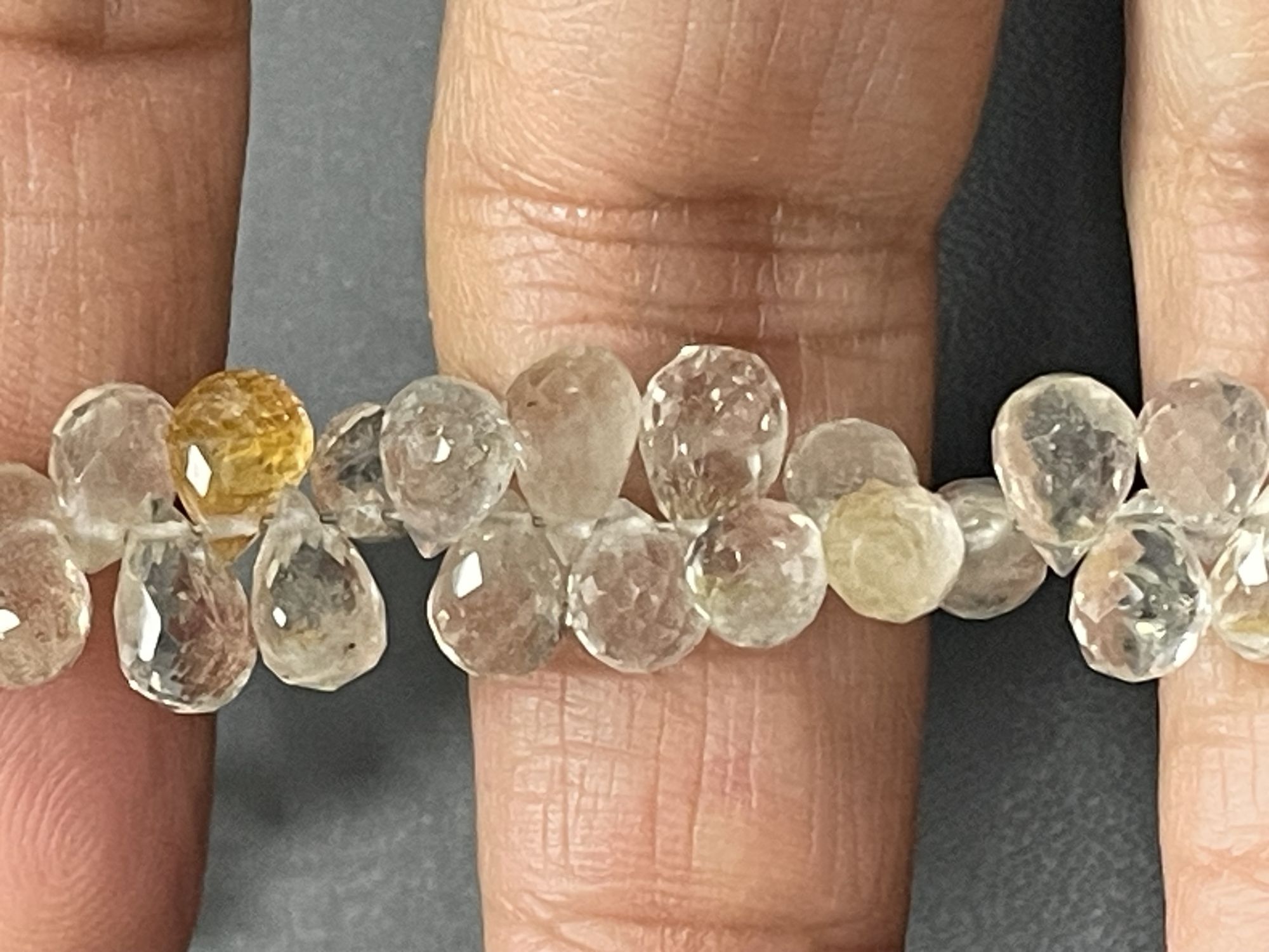 Imperial Topaz Drop Faceted