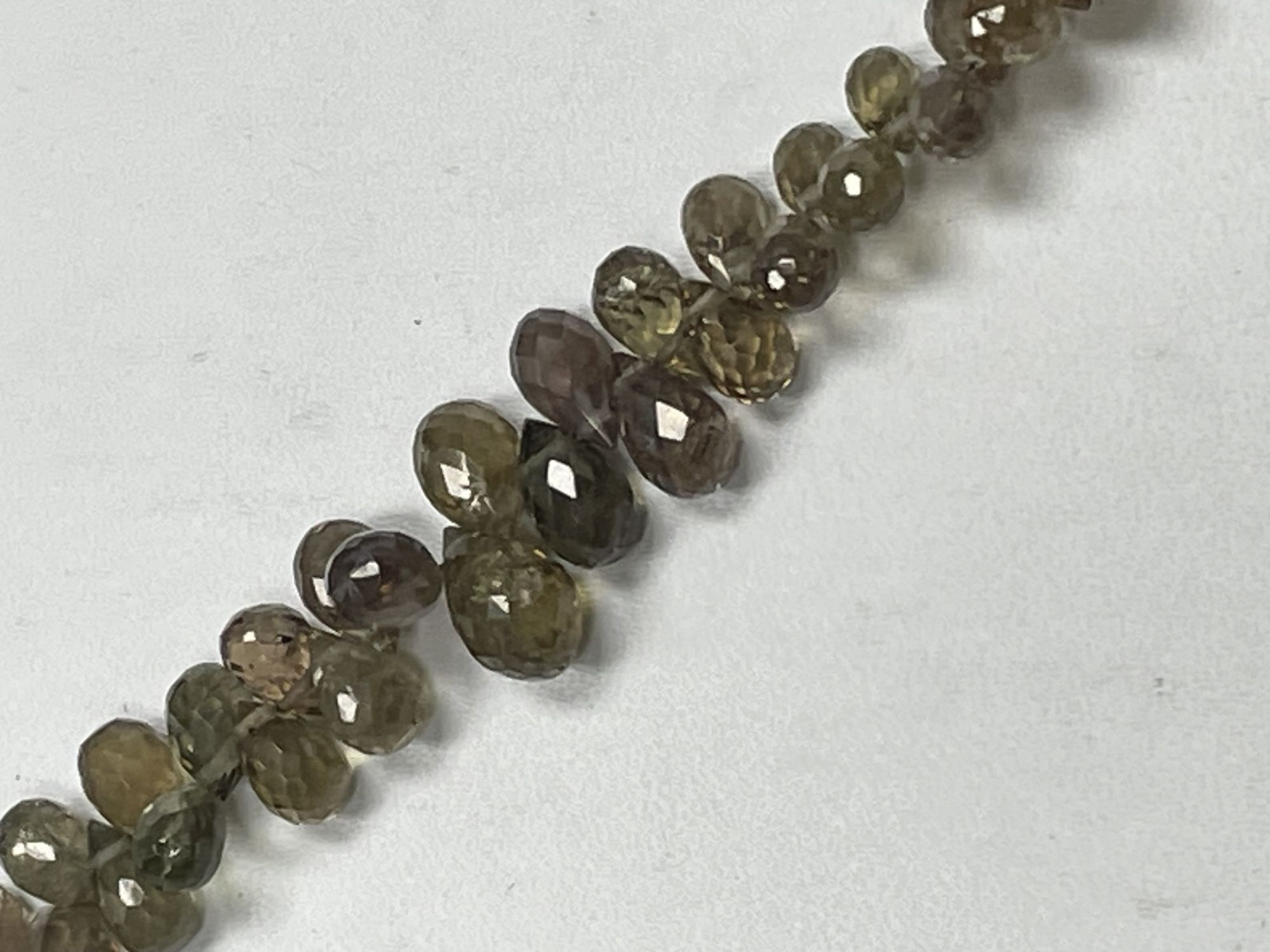 Color Change Garnet Drop Faceted