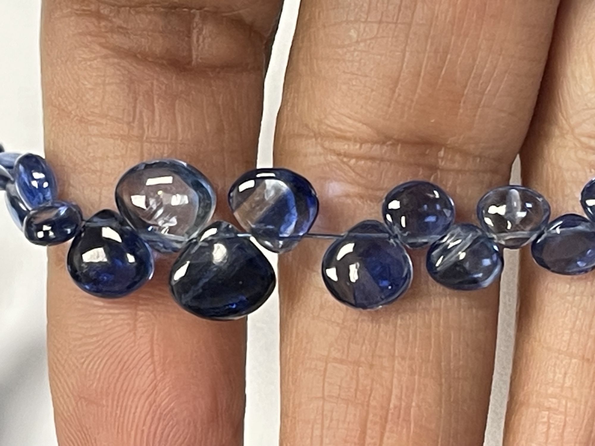 Blue Kyanite Heart smooth