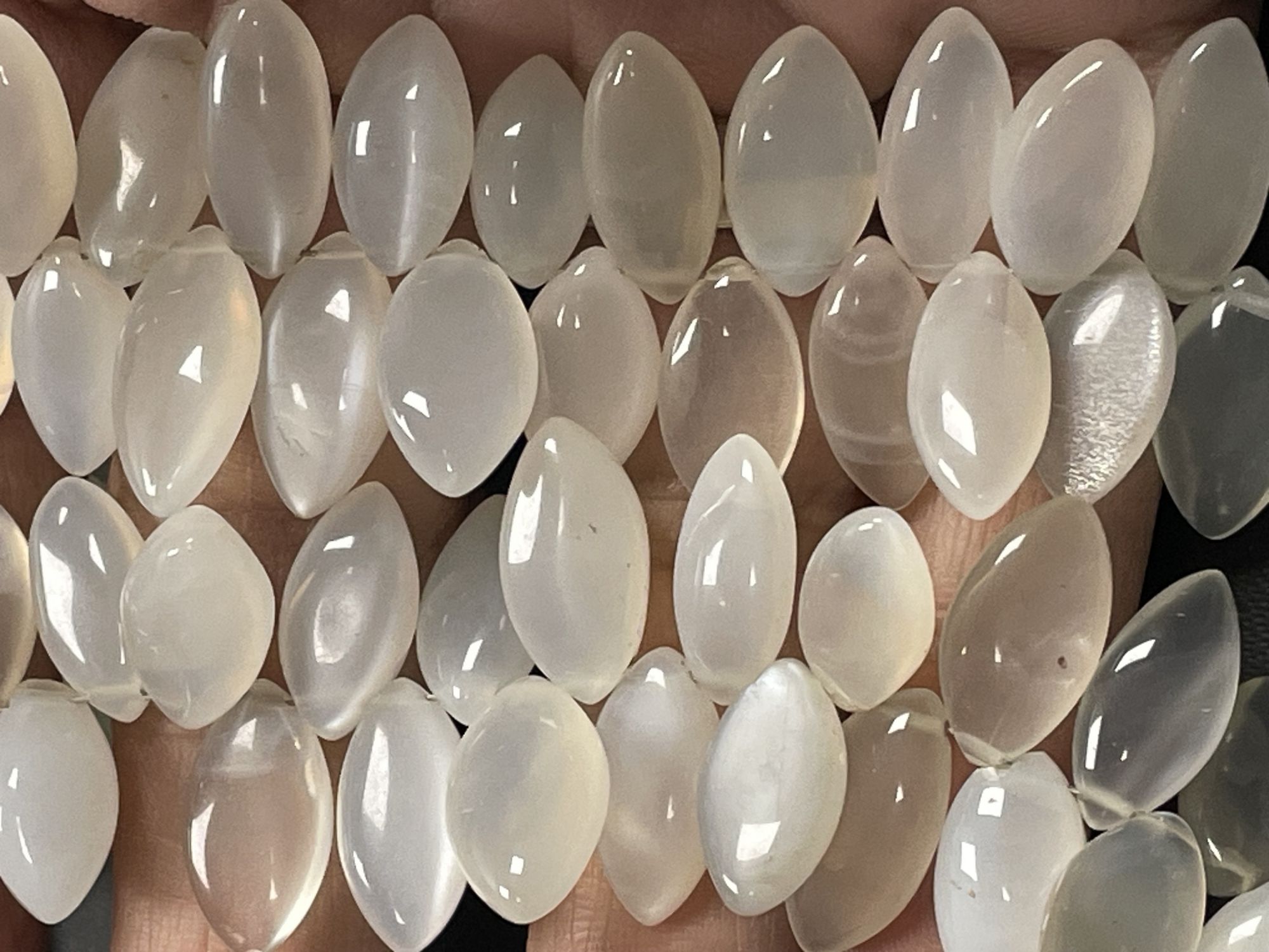 White Moonstone Marquise Smooth