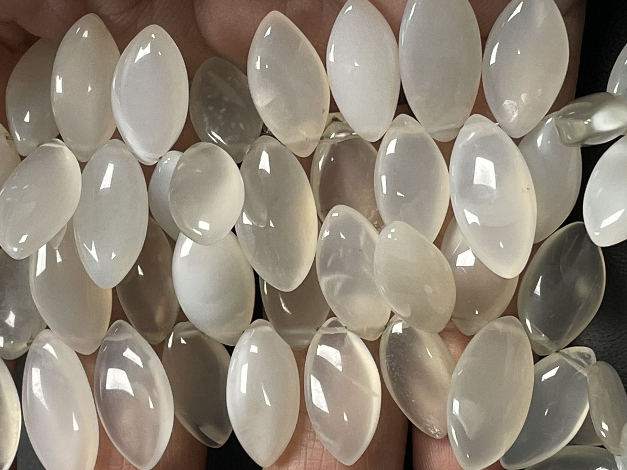 White Moonstone Marquise Smooth