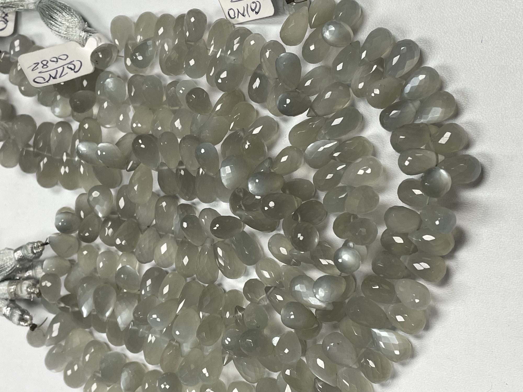 Moonstone Drop Faceted Ceylone