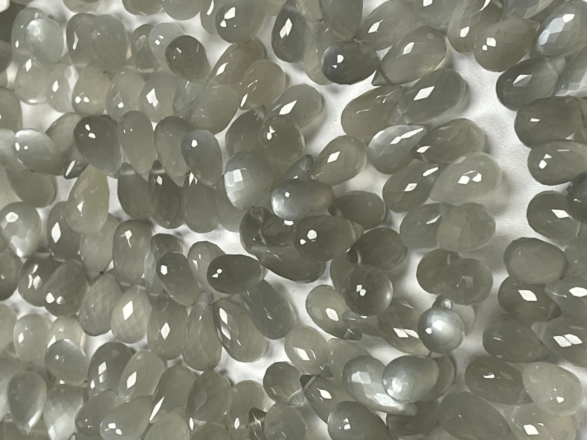 Moonstone Drop Faceted Ceylone