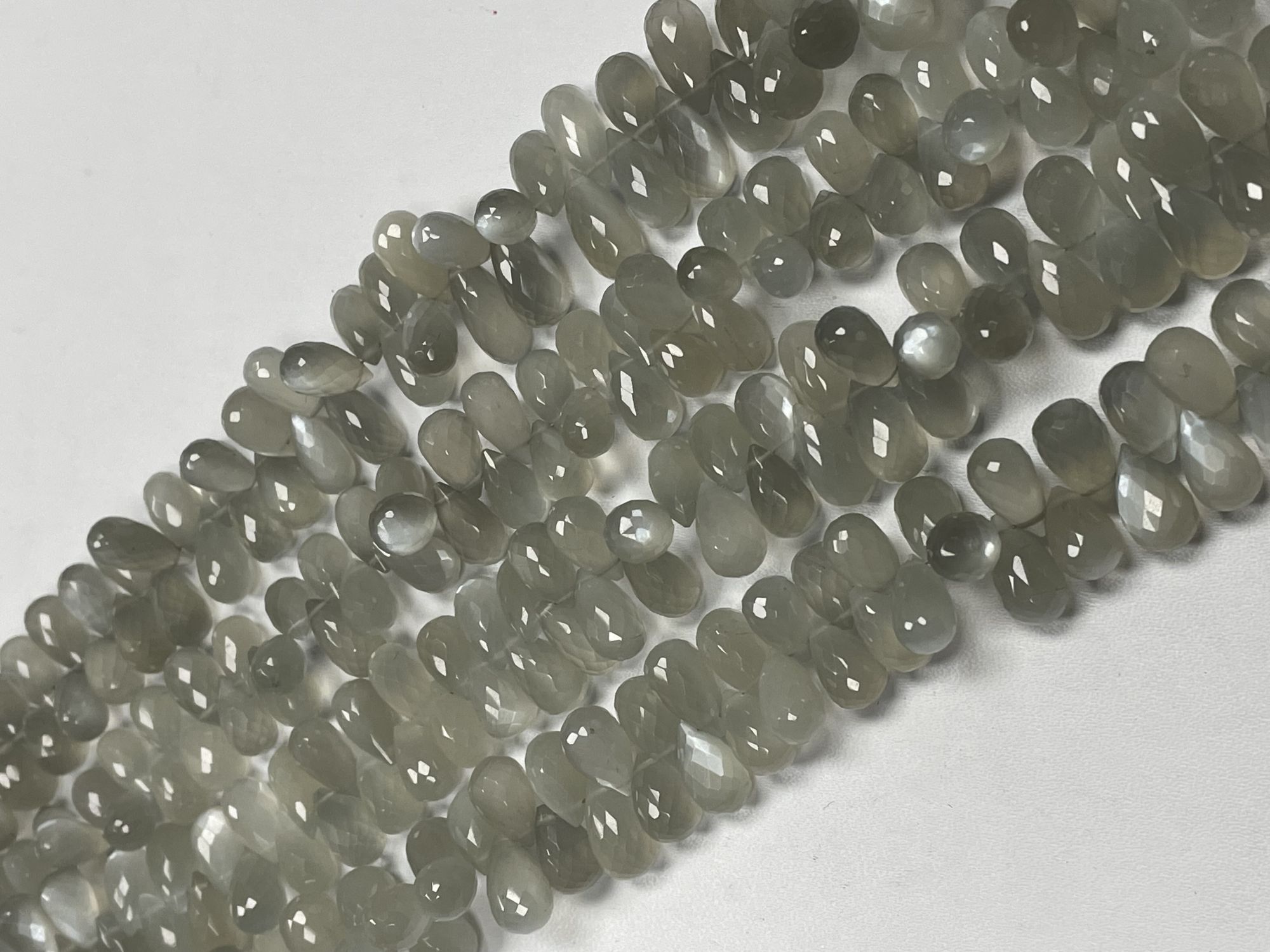 Moonstone Drop Faceted Ceylone