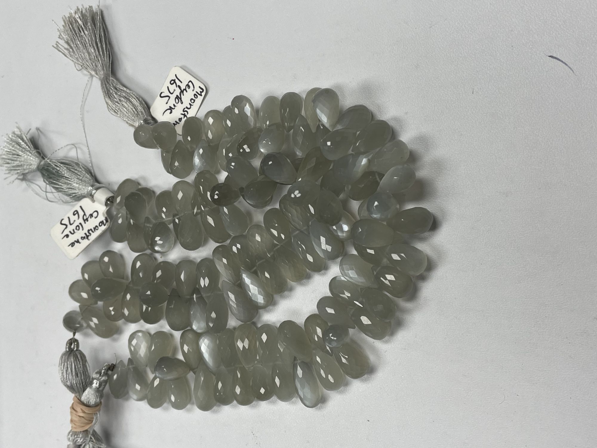 Moonstone Drop Faceted Ceylone