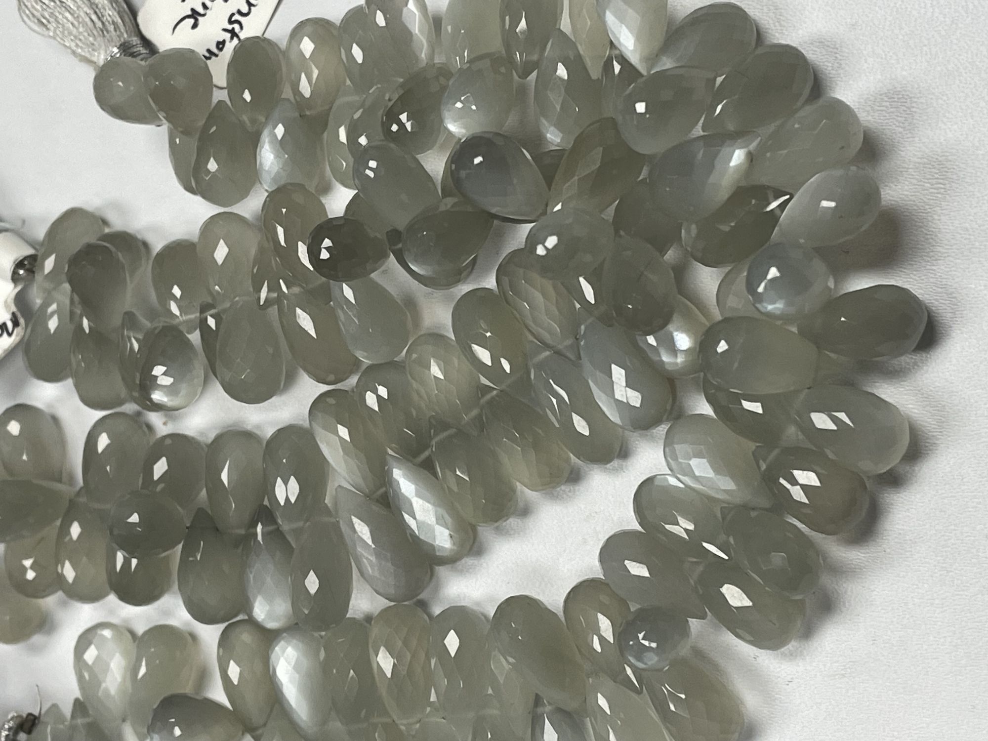 Moonstone Drop Faceted Ceylone