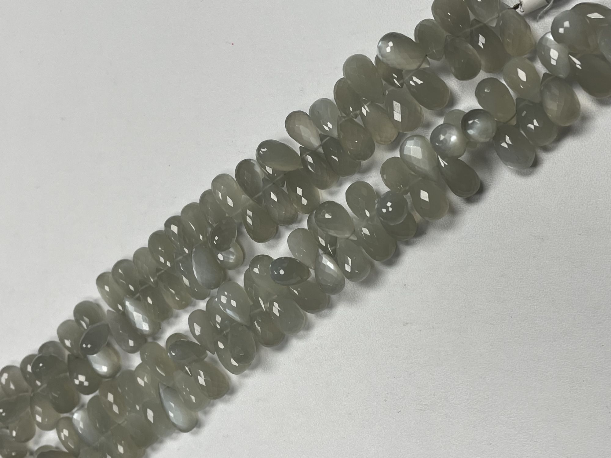 Moonstone Drop Faceted Ceylone