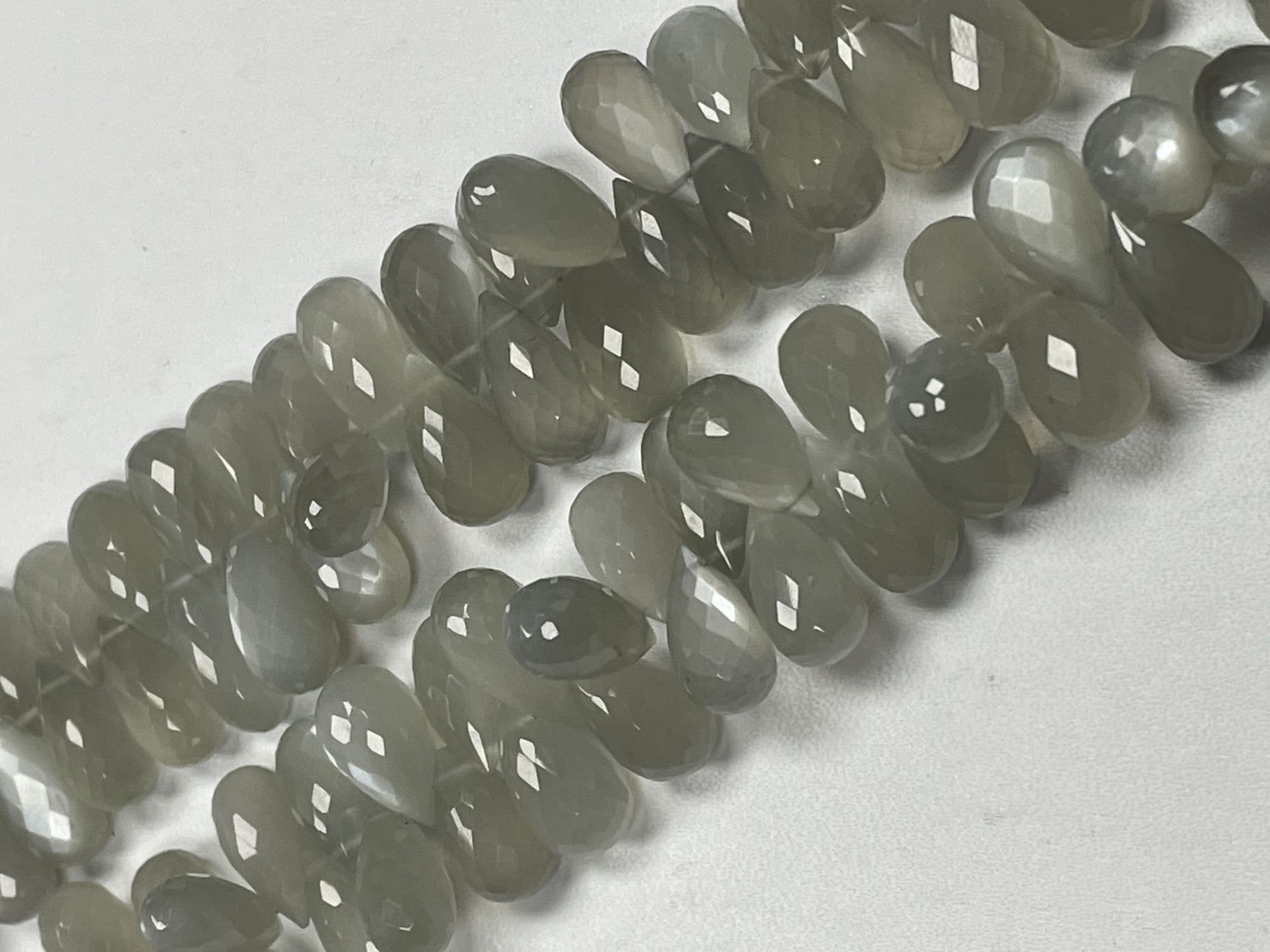 Moonstone Drop Faceted Ceylone