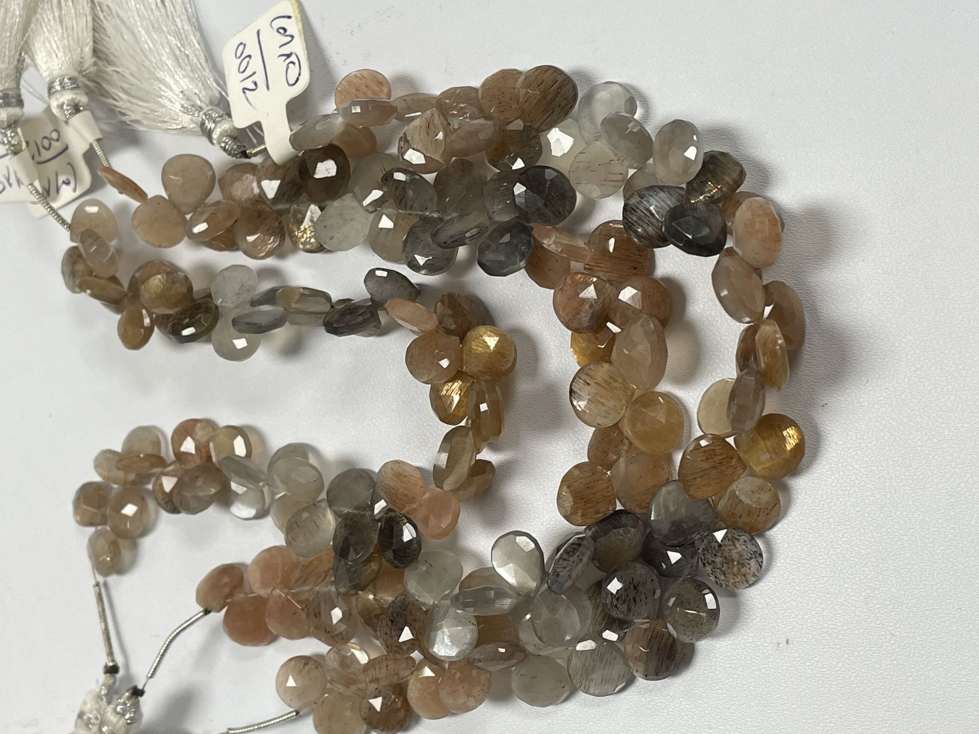 Multi Goldshire Moonstone Heart Faceted