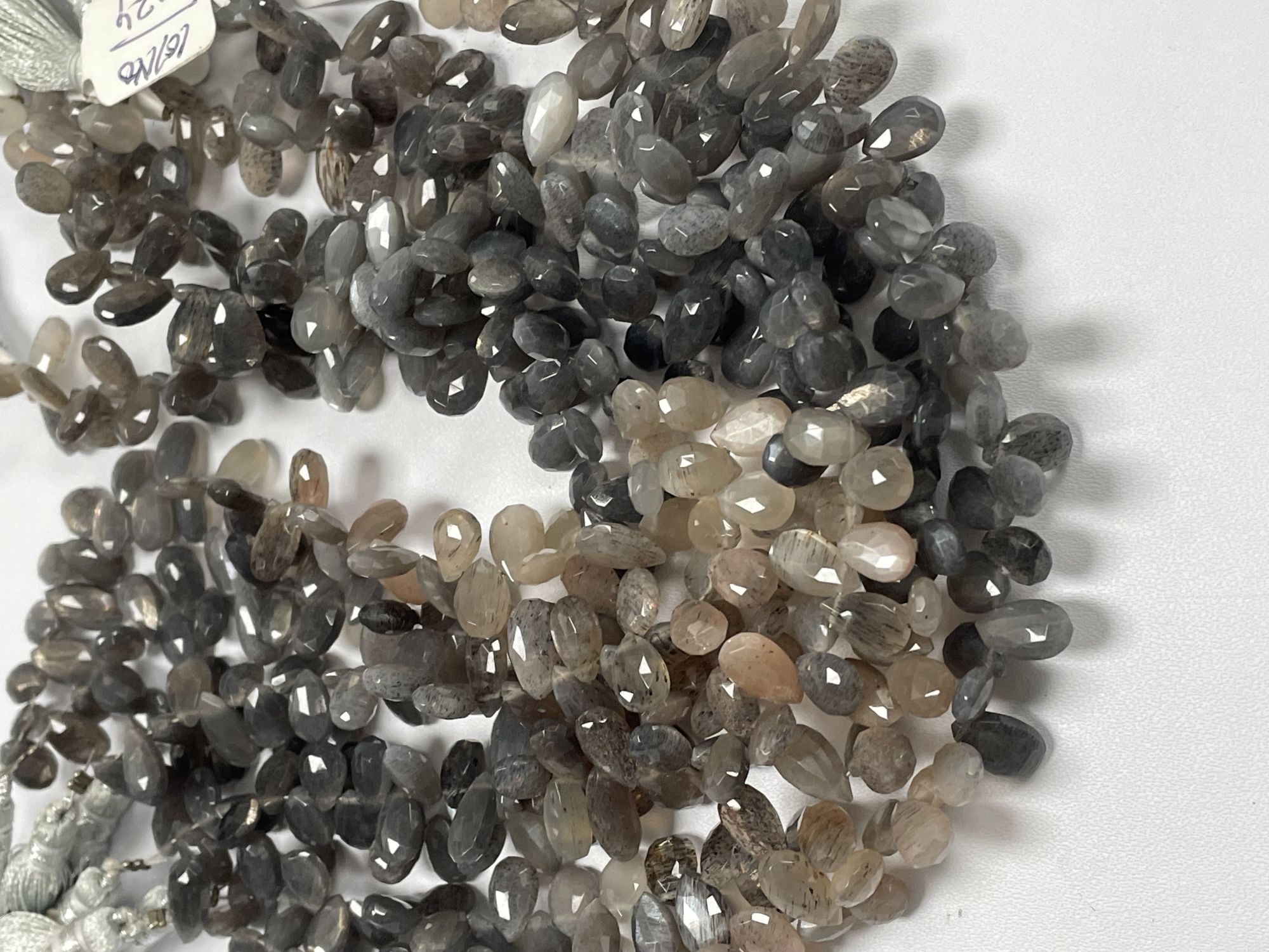 Multi Goldshine Moonstone Pear Faceted