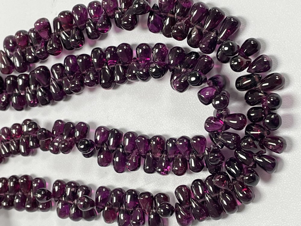 Rhodolite Garnet Drop Smooth