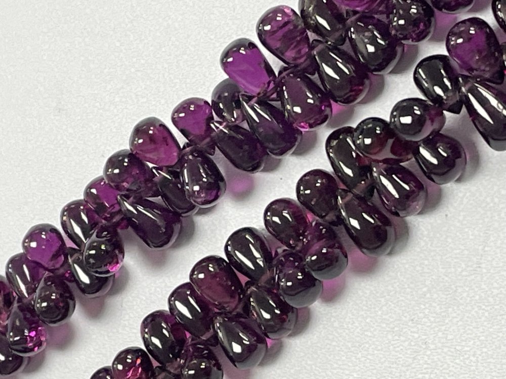 Rhodolite Garnet Drop Smooth