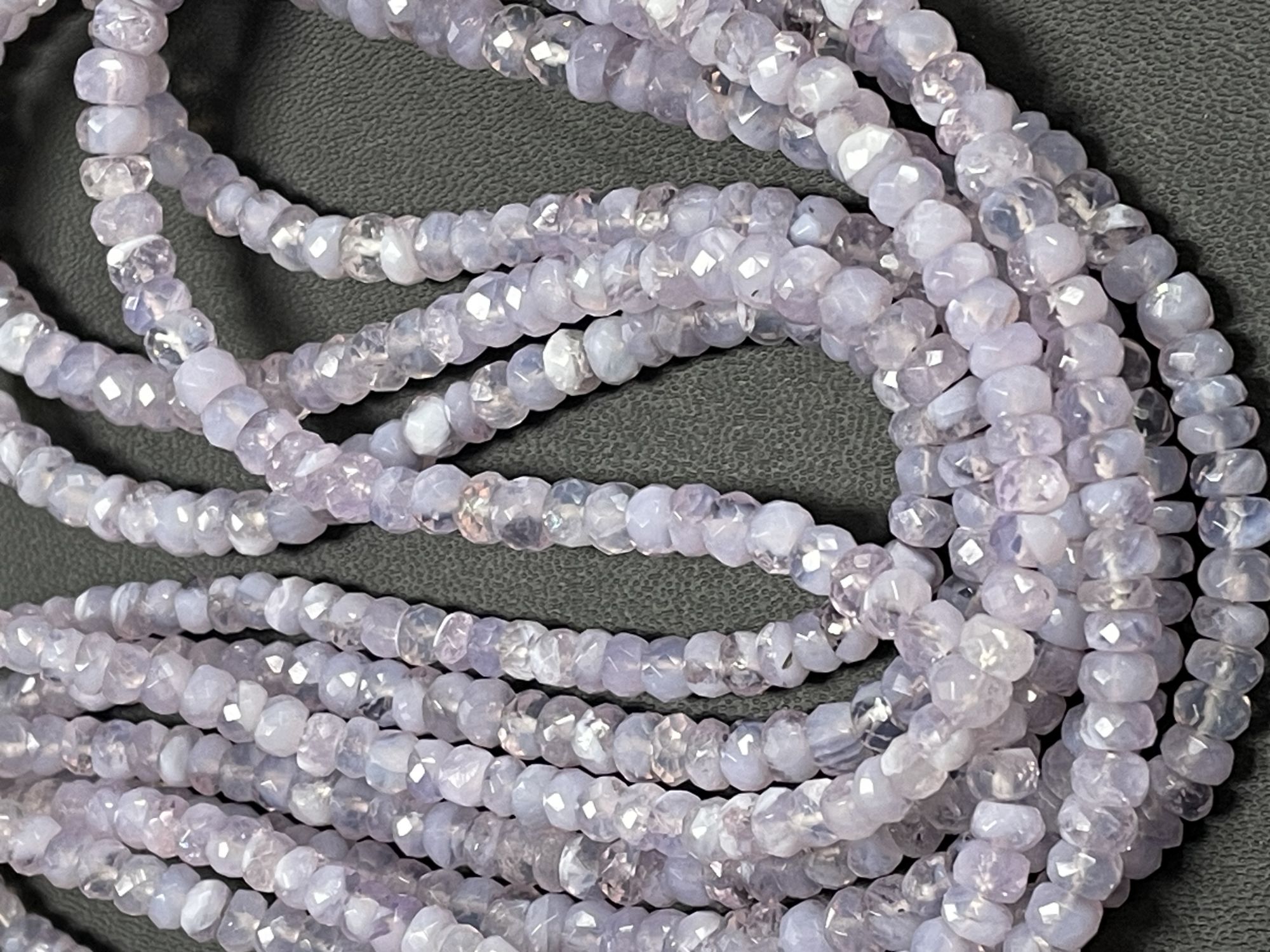 Scorolite Rondelle Faceted