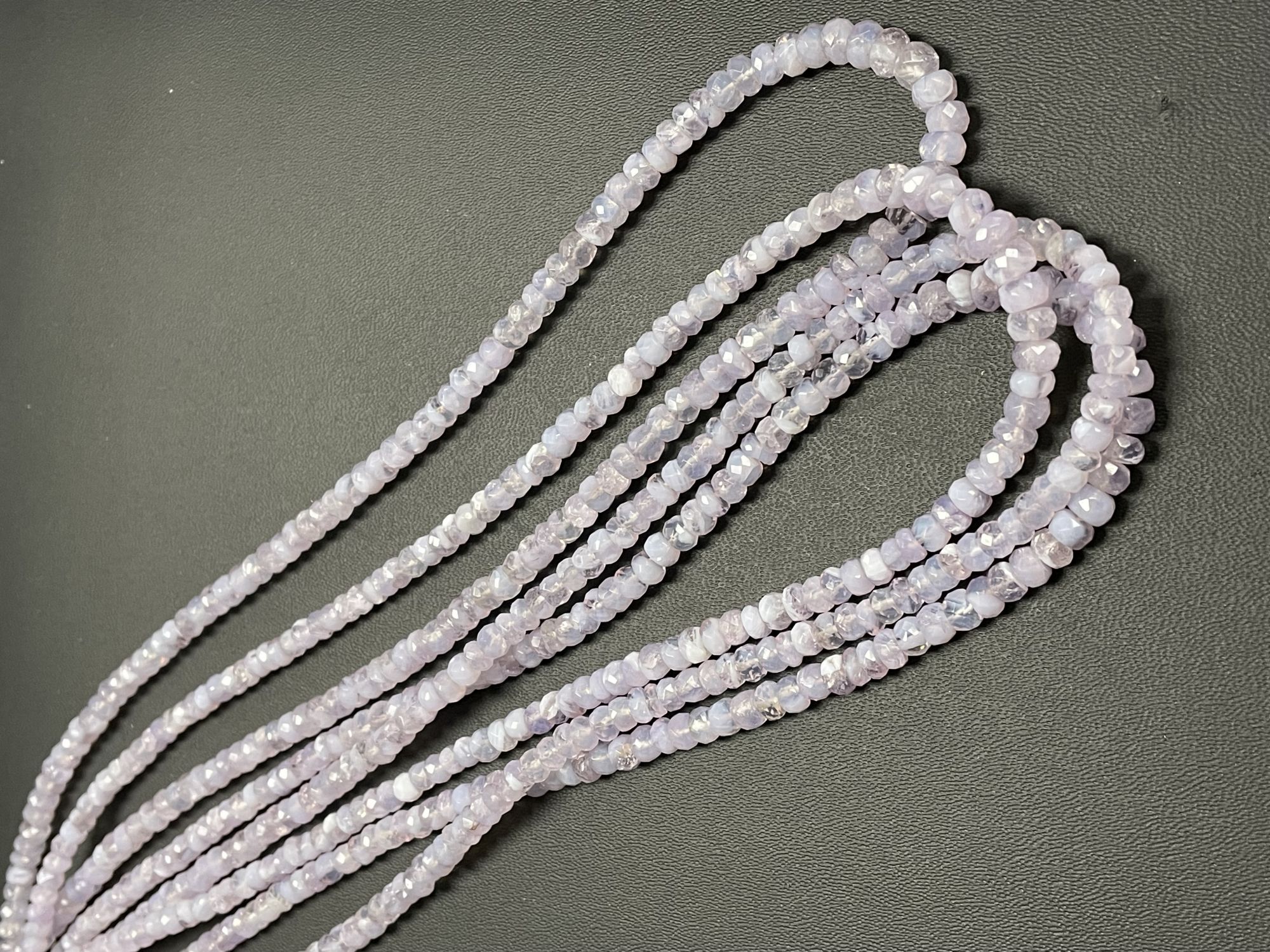 Scorolite Rondelle Faceted