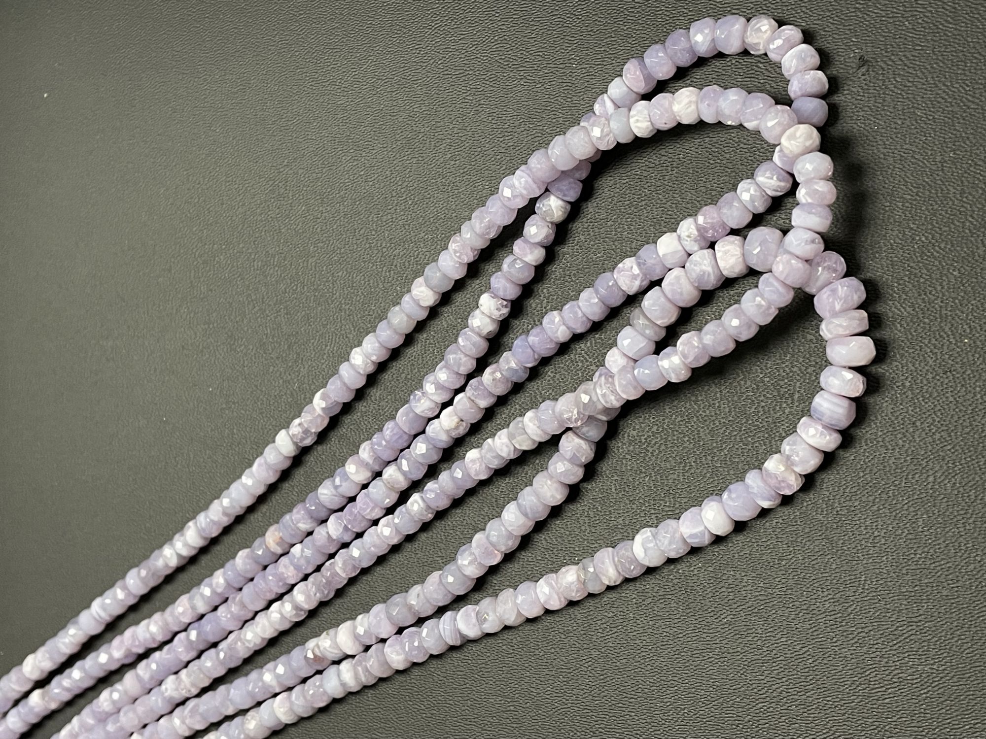 Scorolite Rondelle Faceted