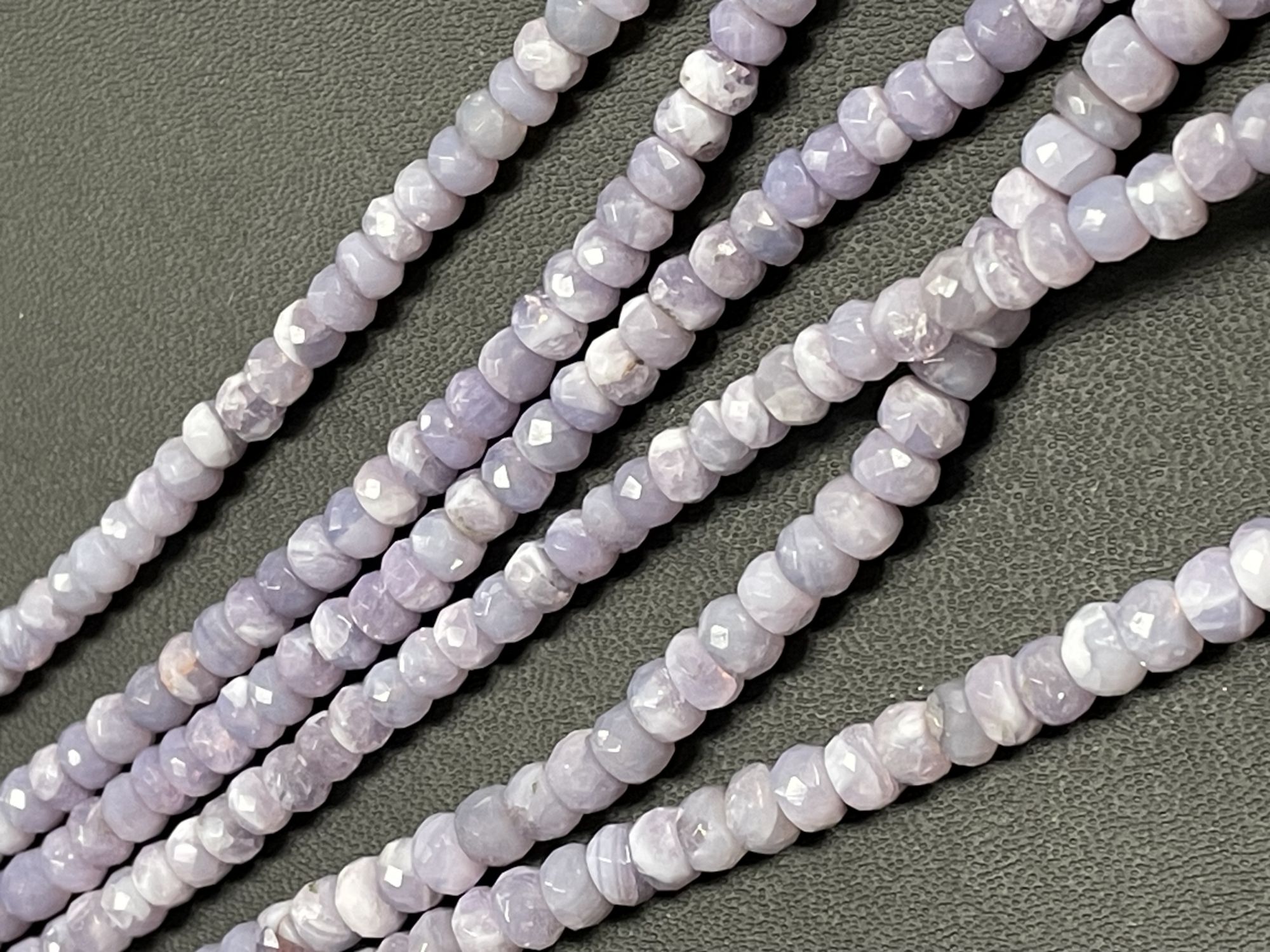 Scorolite Rondelle Faceted