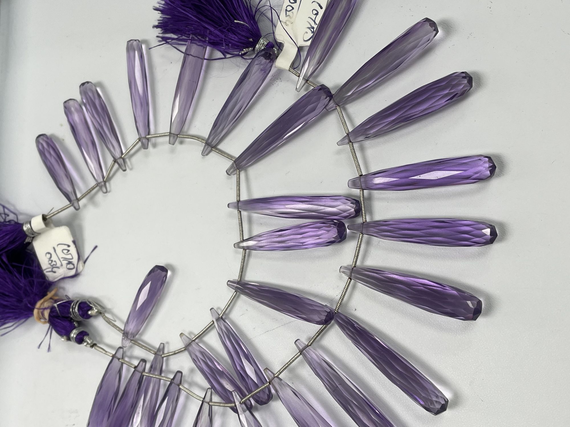 Amethyst Hydro Quartz Long Drops