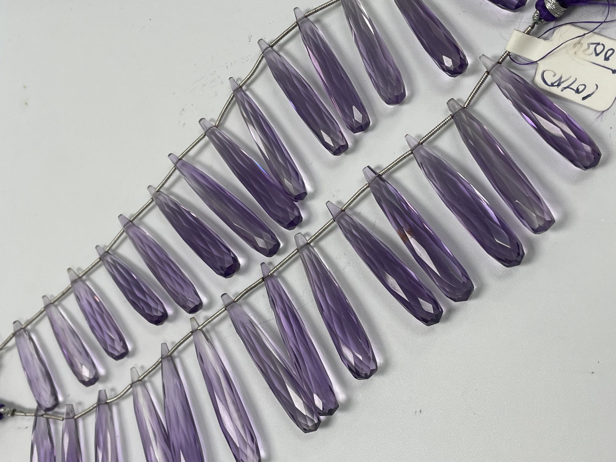 Amethyst Hydro Quartz Long Drops
