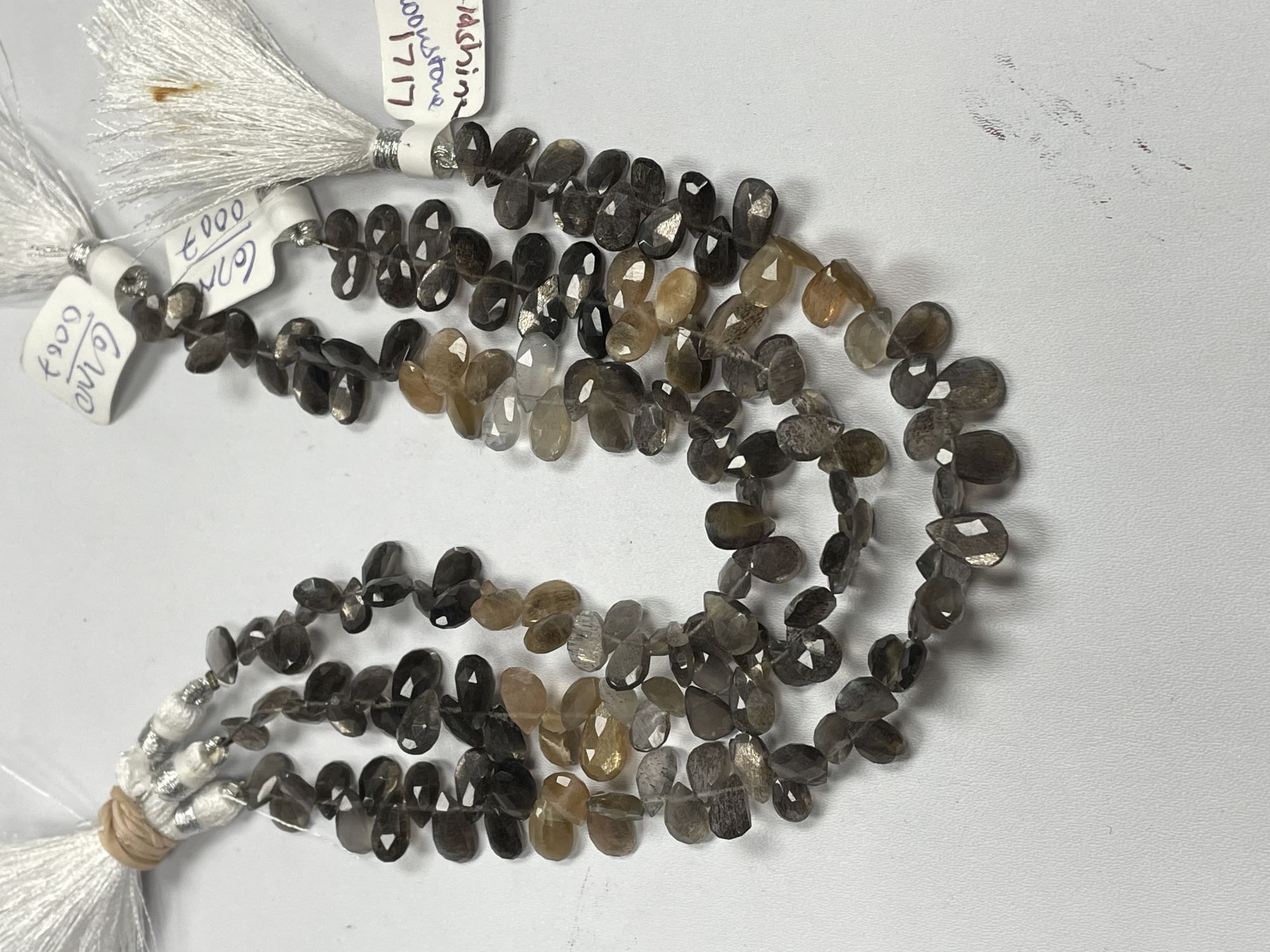 Multi Goldshine Moonstone Pear Faceted