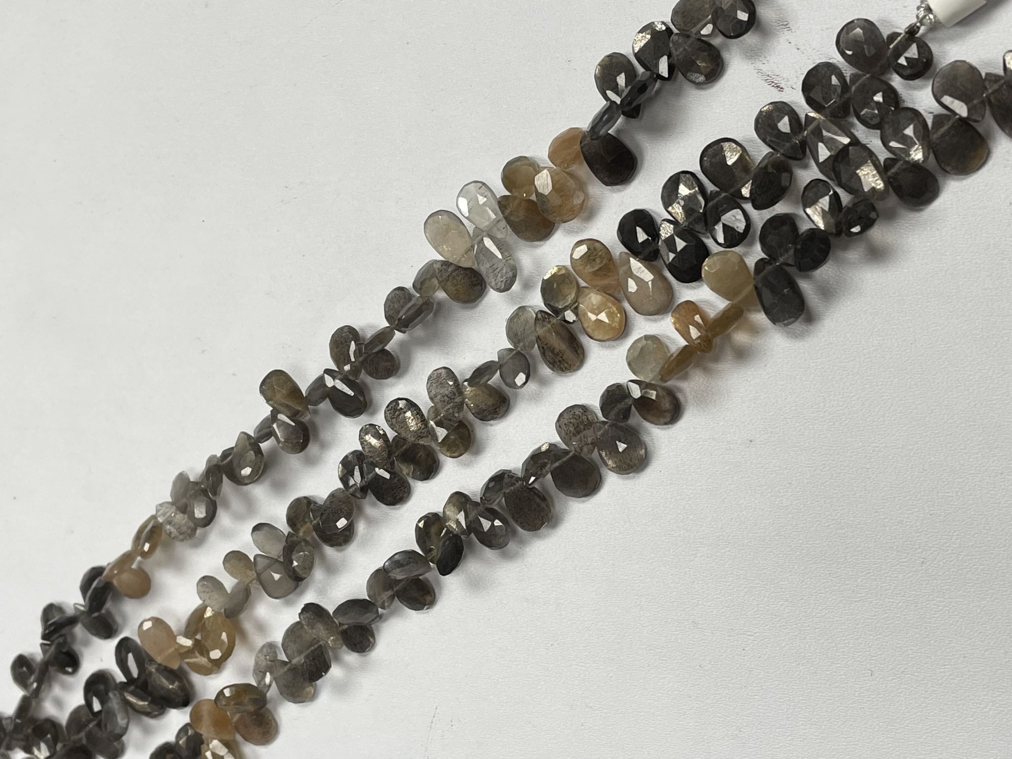 Multi Goldshine Moonstone Pear Faceted