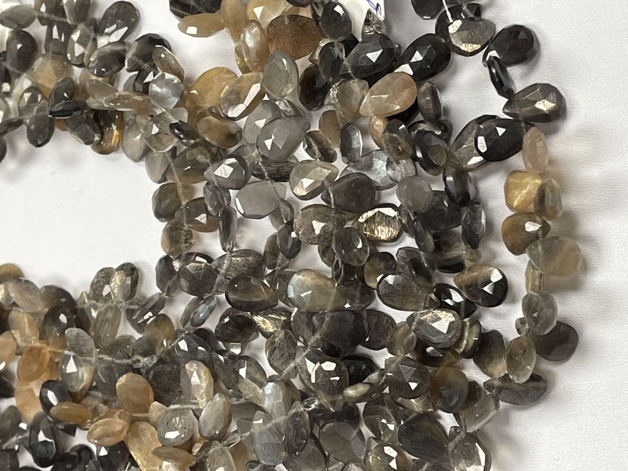 Multi Goldshine Moonstone Pear Faceted