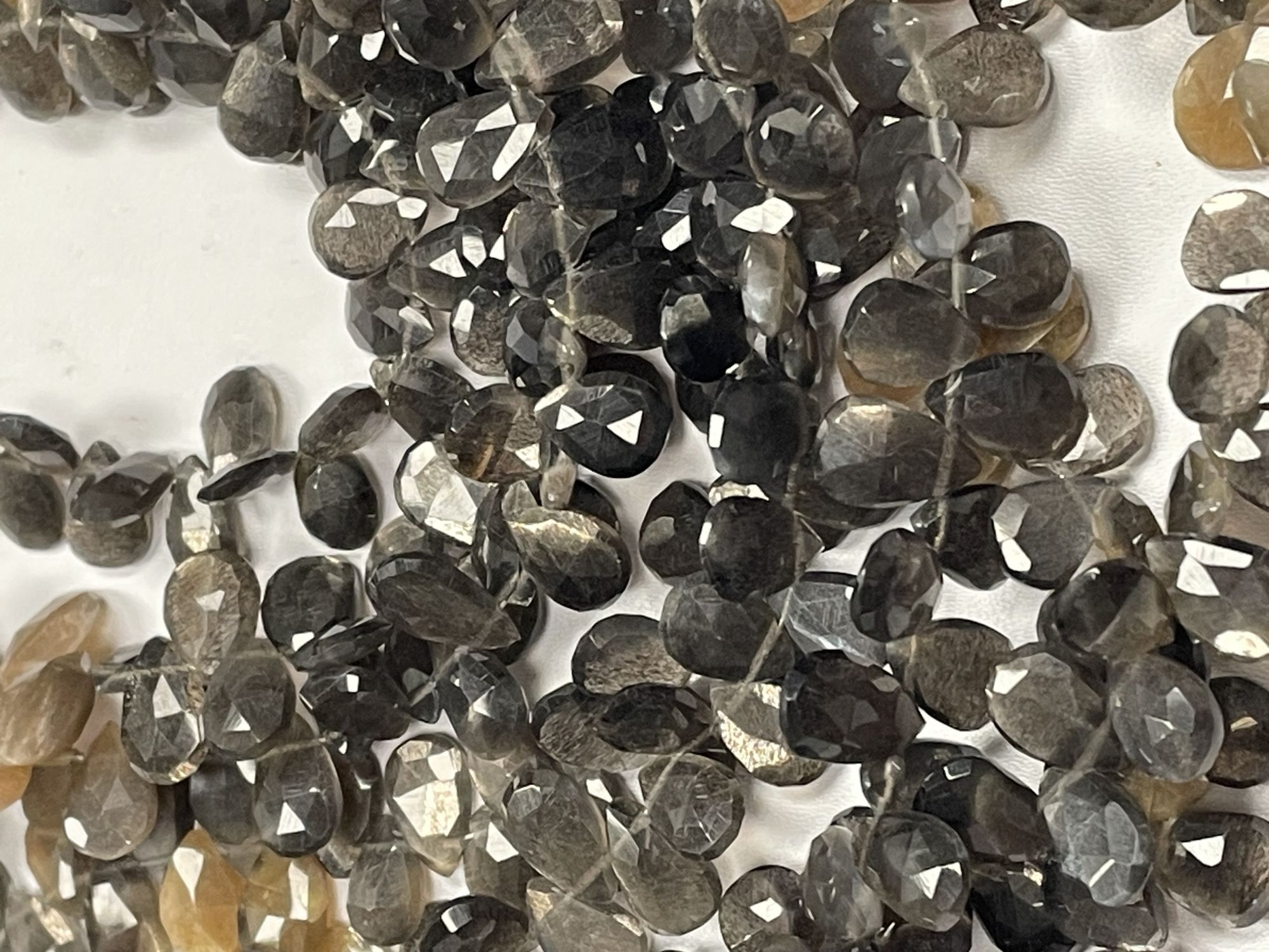 Multi Goldshine Moonstone Pear Faceted