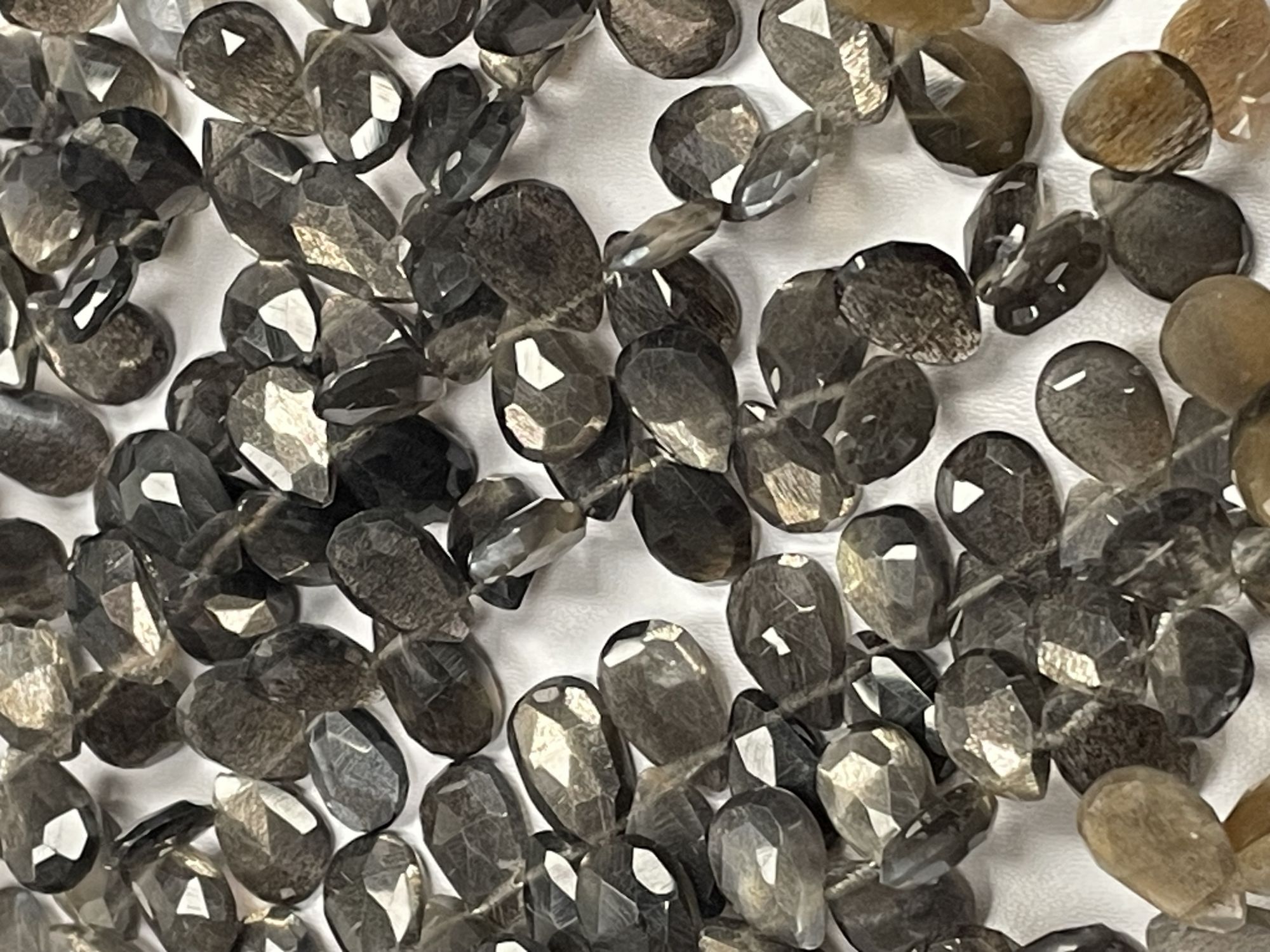 Multi Goldshine Moonstone Pear Faceted