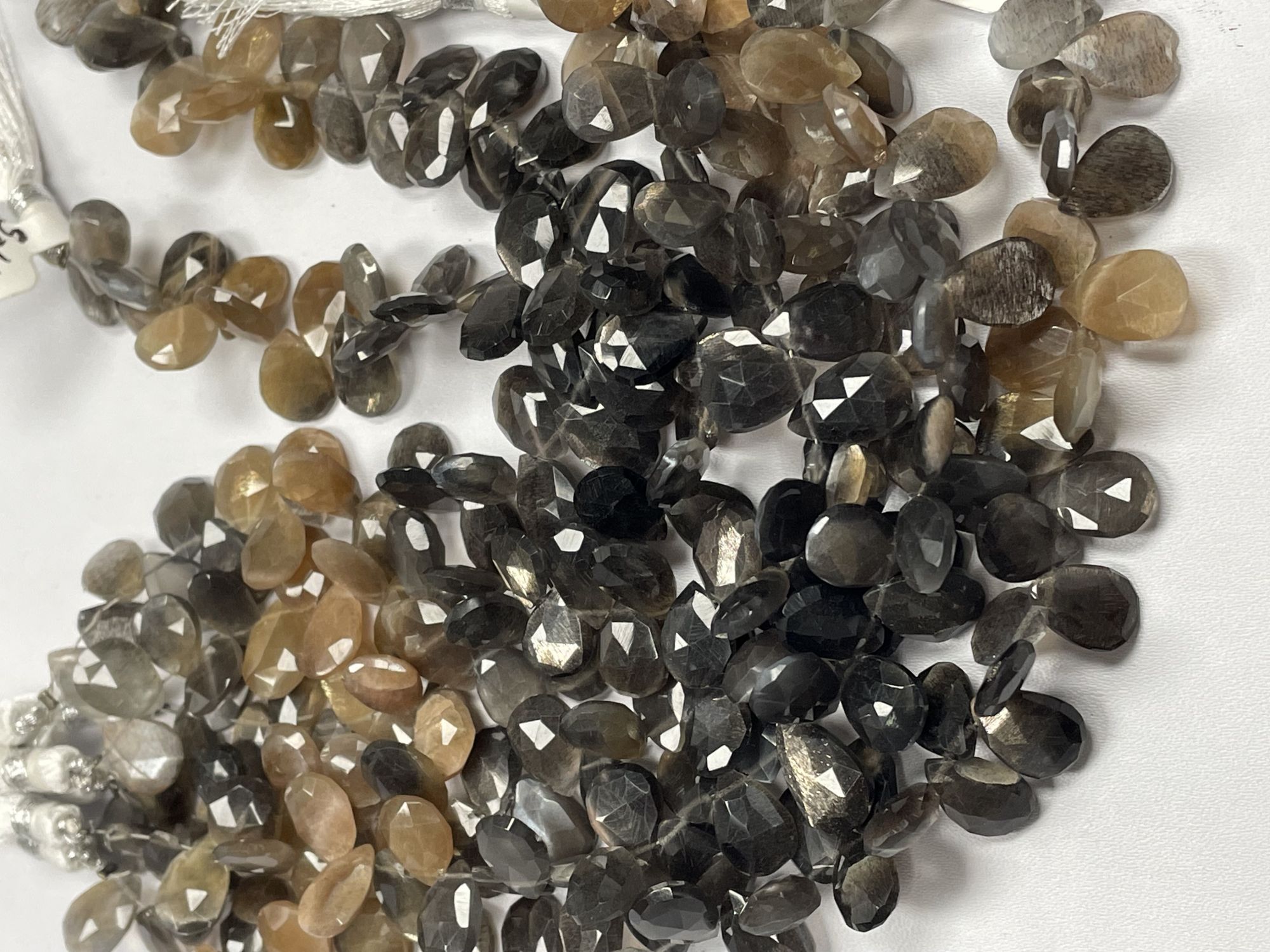 Multi Goldshine Moonstone Pear Faceted