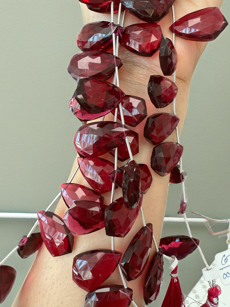 Rubilite Hydro Quartz Sield shape