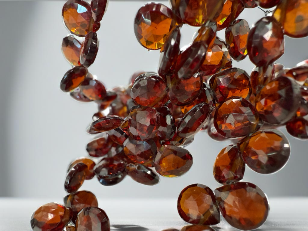 Red Hydro Quartz Heart Faceted