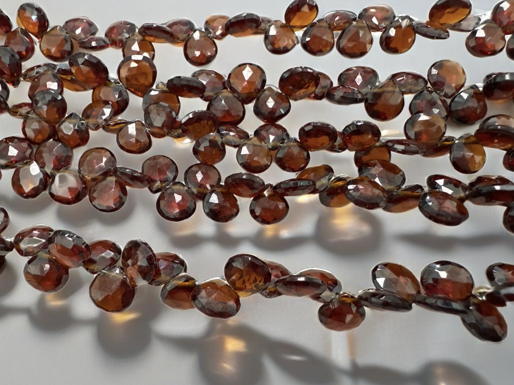 Red Hydro Quartz Heart Faceted