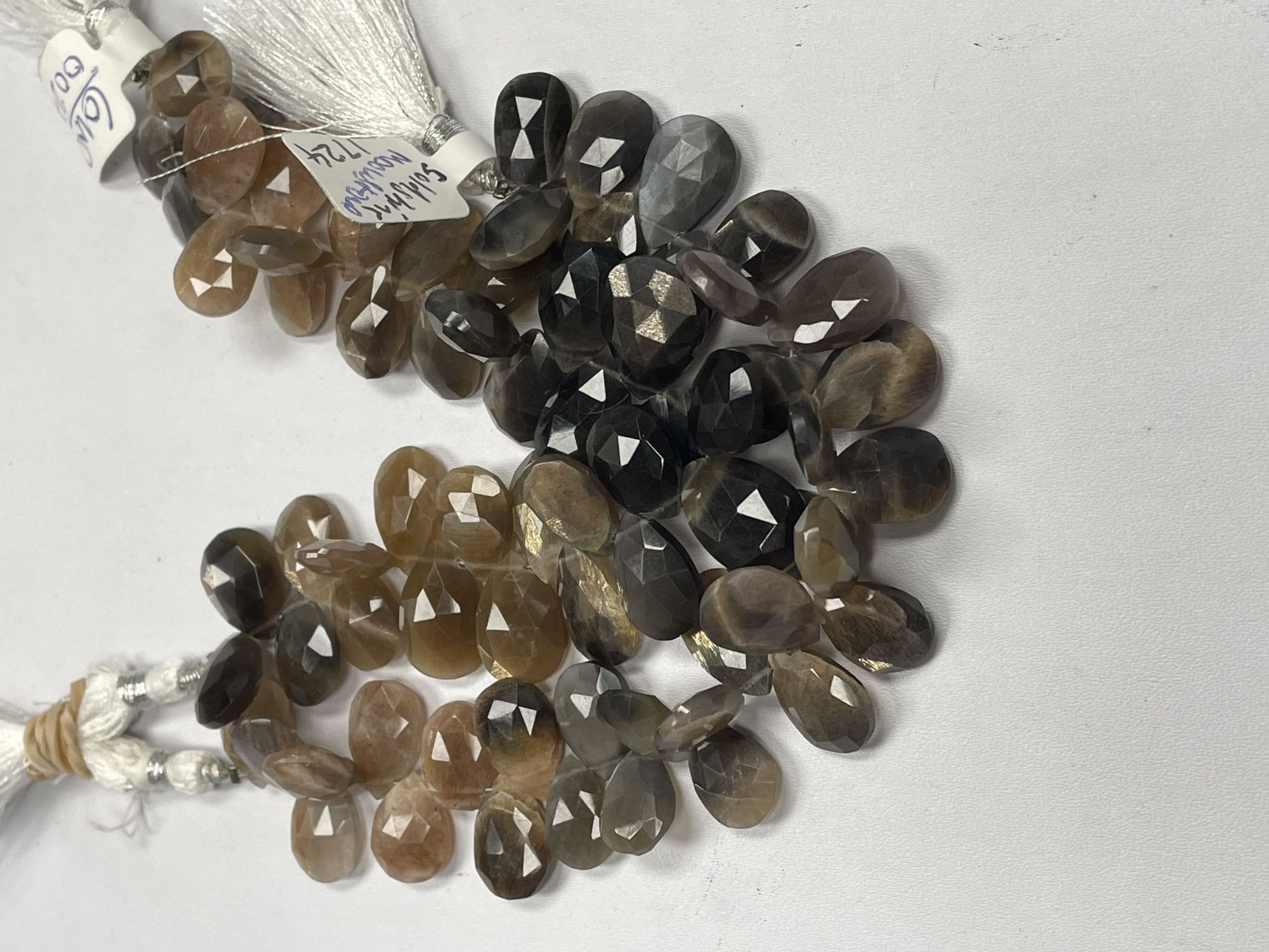 Multi Goldshine Moonstone Pear faceted