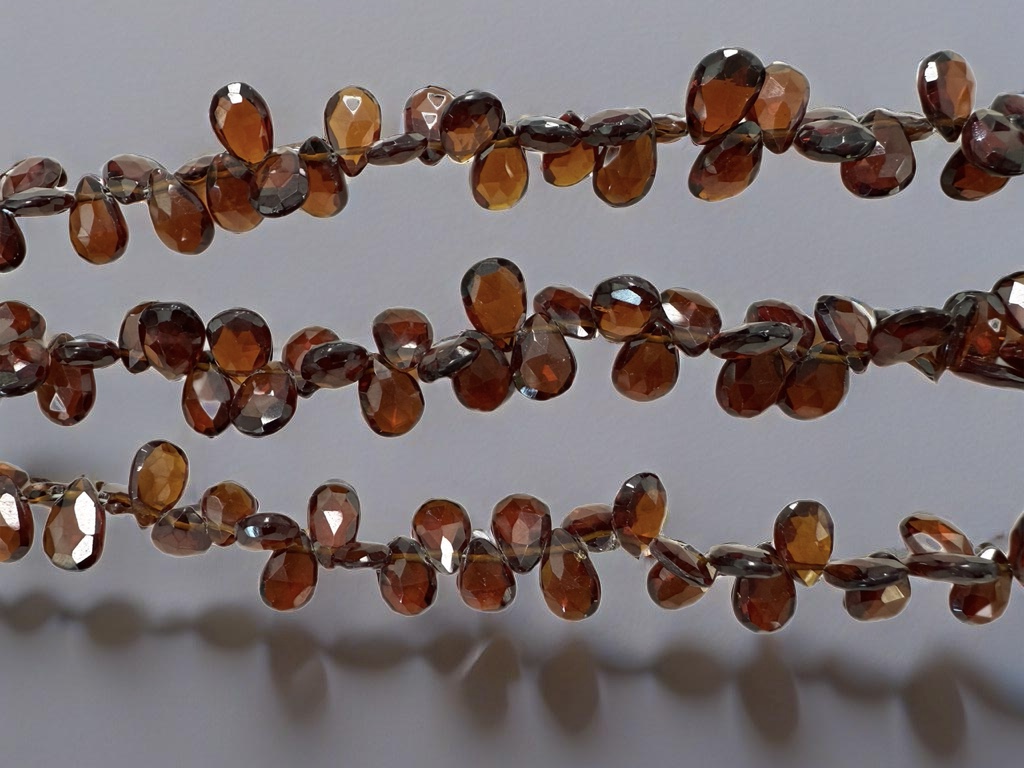 Red Hydro Quartz Pear Faceted