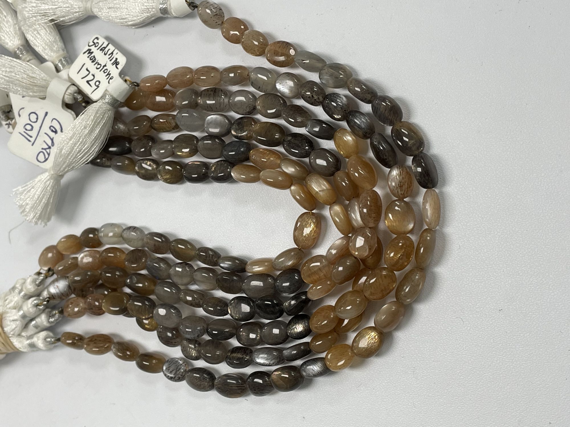 Multi Goldshine Moonstone Oval Smooth