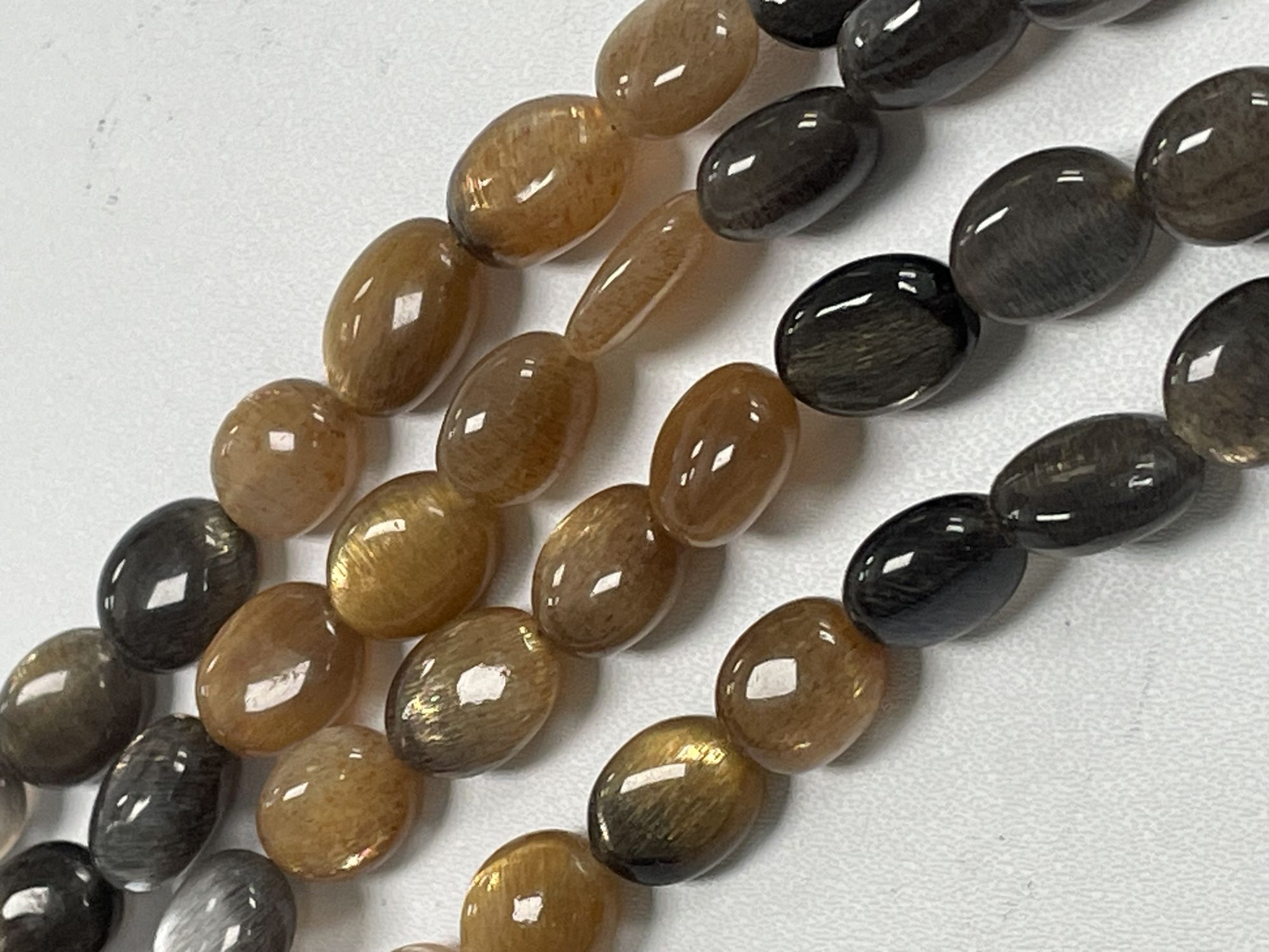 Multi Goldshine Moonstone Oval Smooth