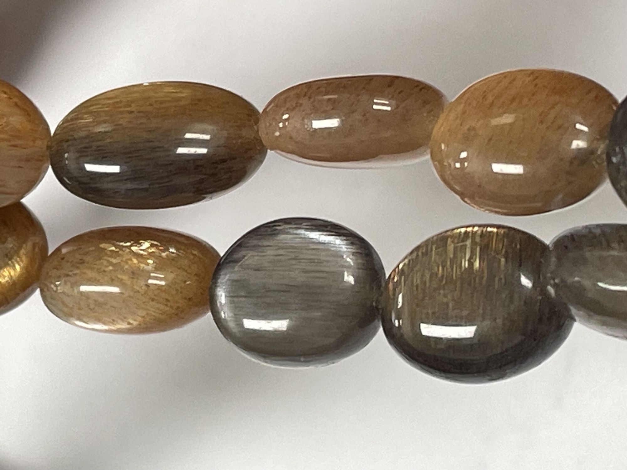 Multi Goldshine Moonstone Oval Smooth