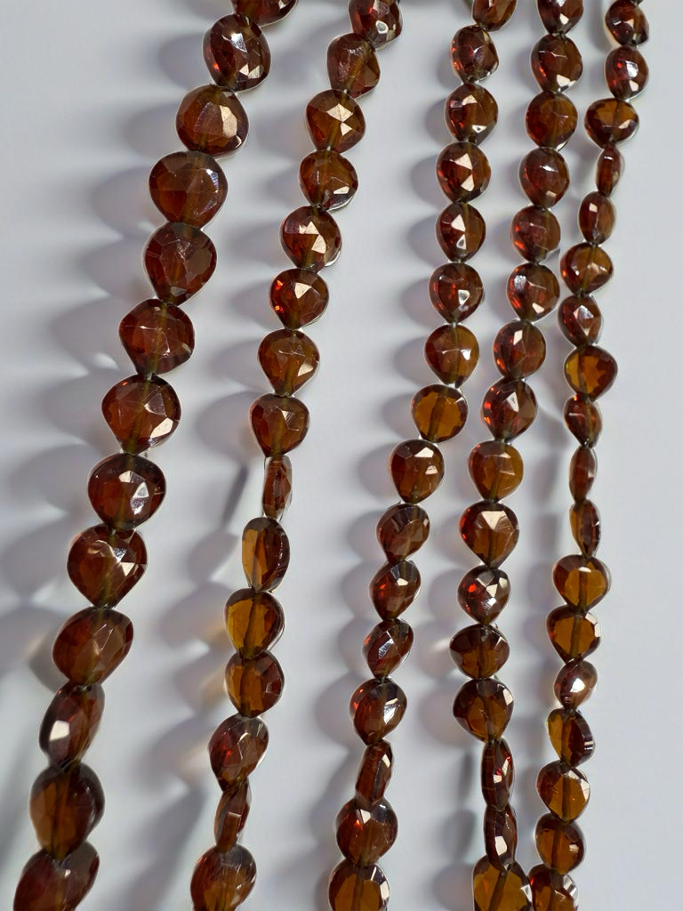Red Hydro Quartz Heart Faceted