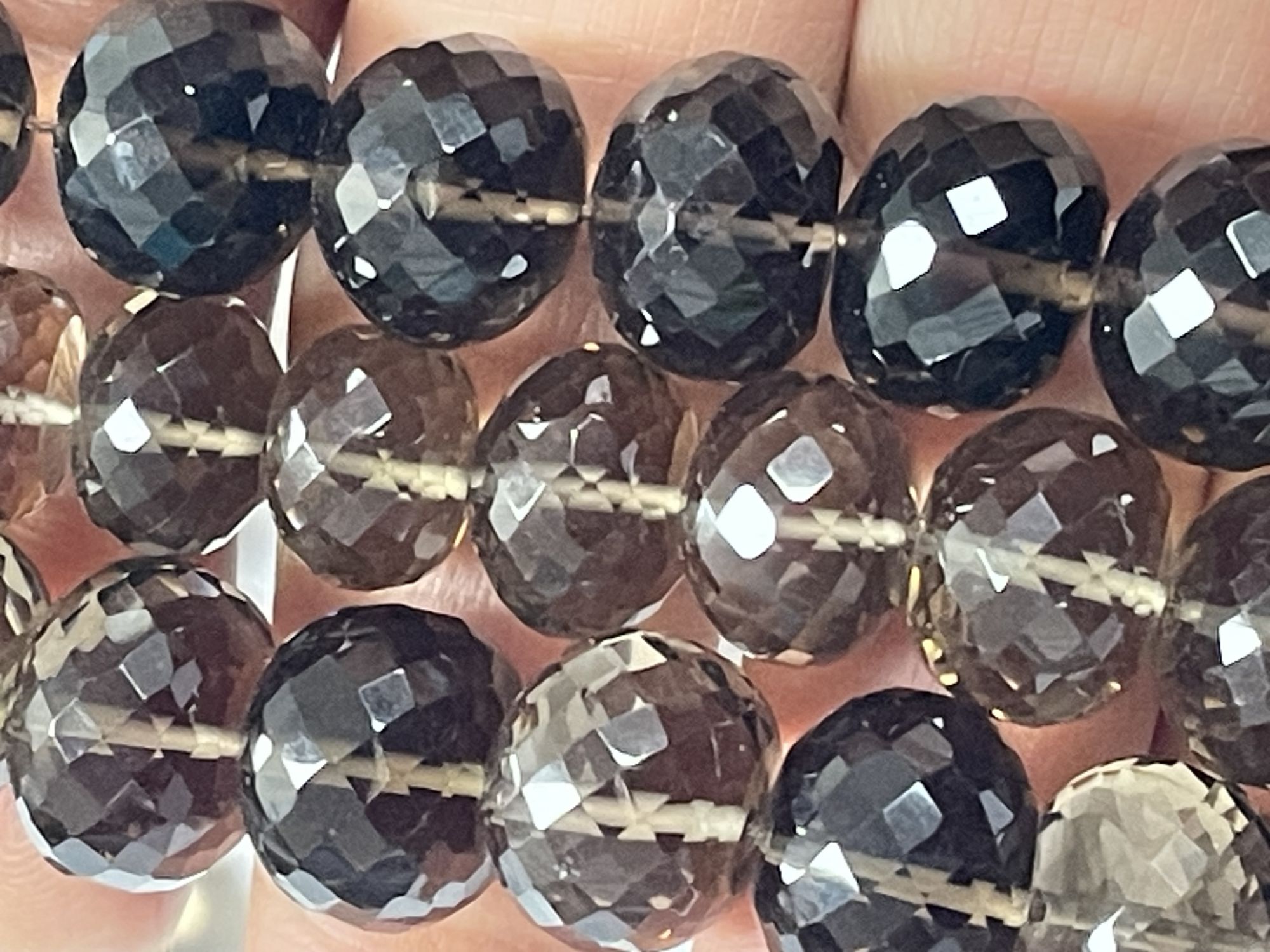 Smoky Quartz Round Faceted
