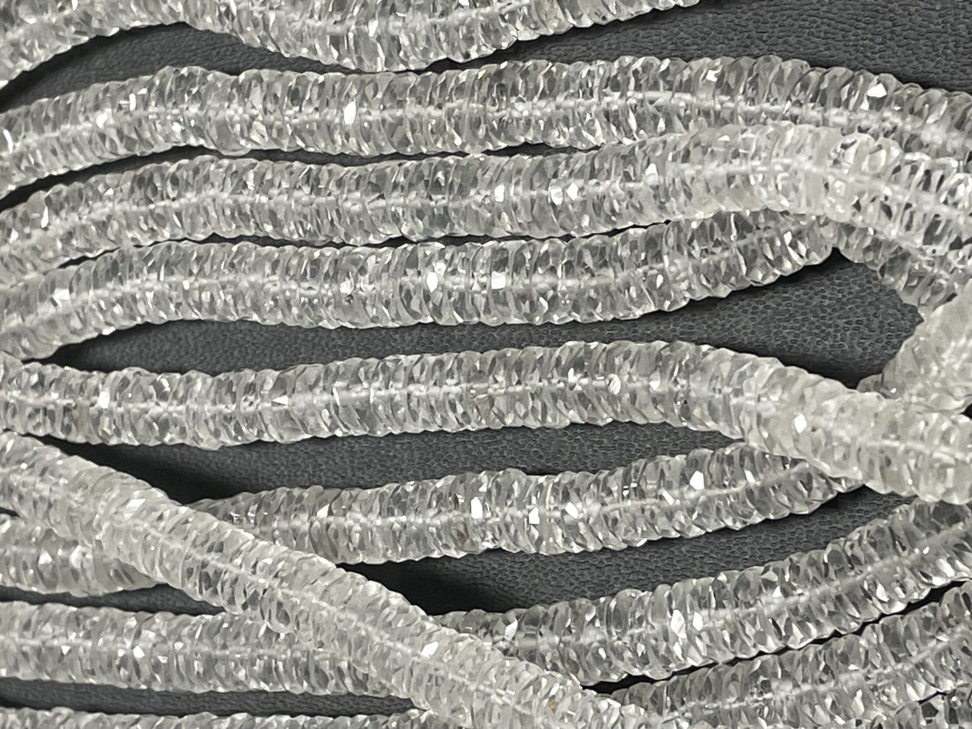 Crystal Quartz Tire Faceted