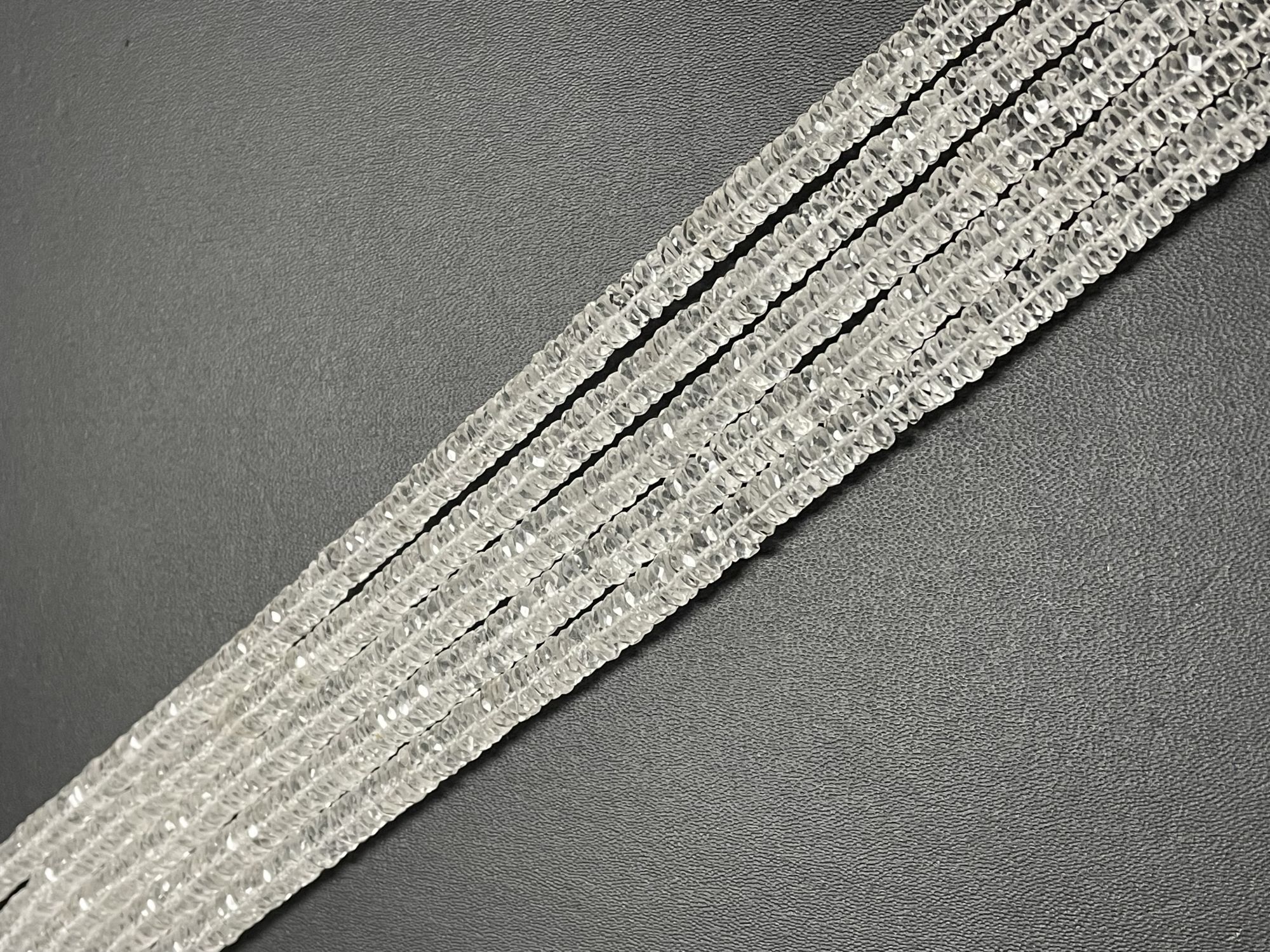 Crystal Quartz Tire Faceted